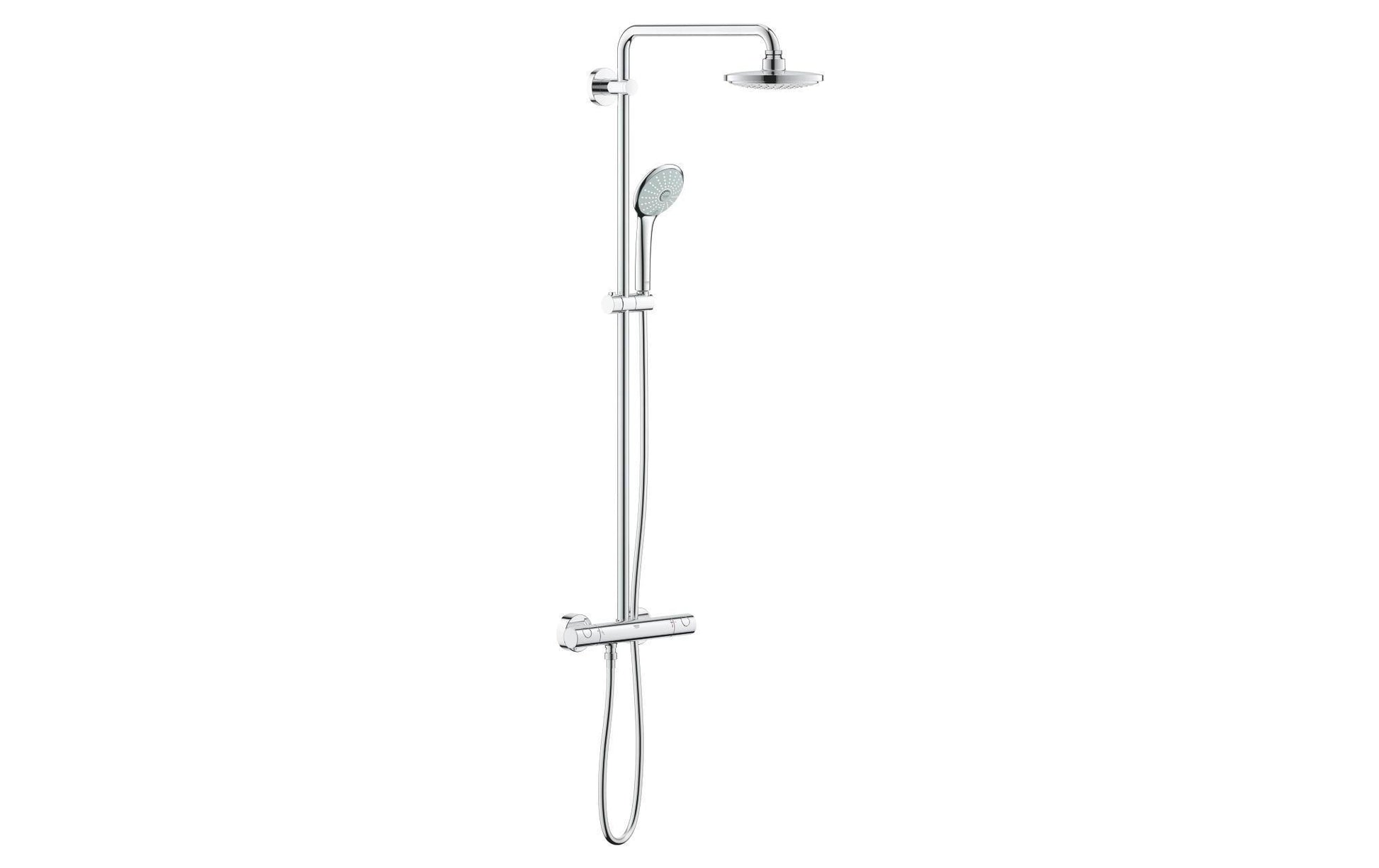 GROHE Euphoria Badebatterie (Unterputz) – 175 cm Schlauch, Messing, Chrom