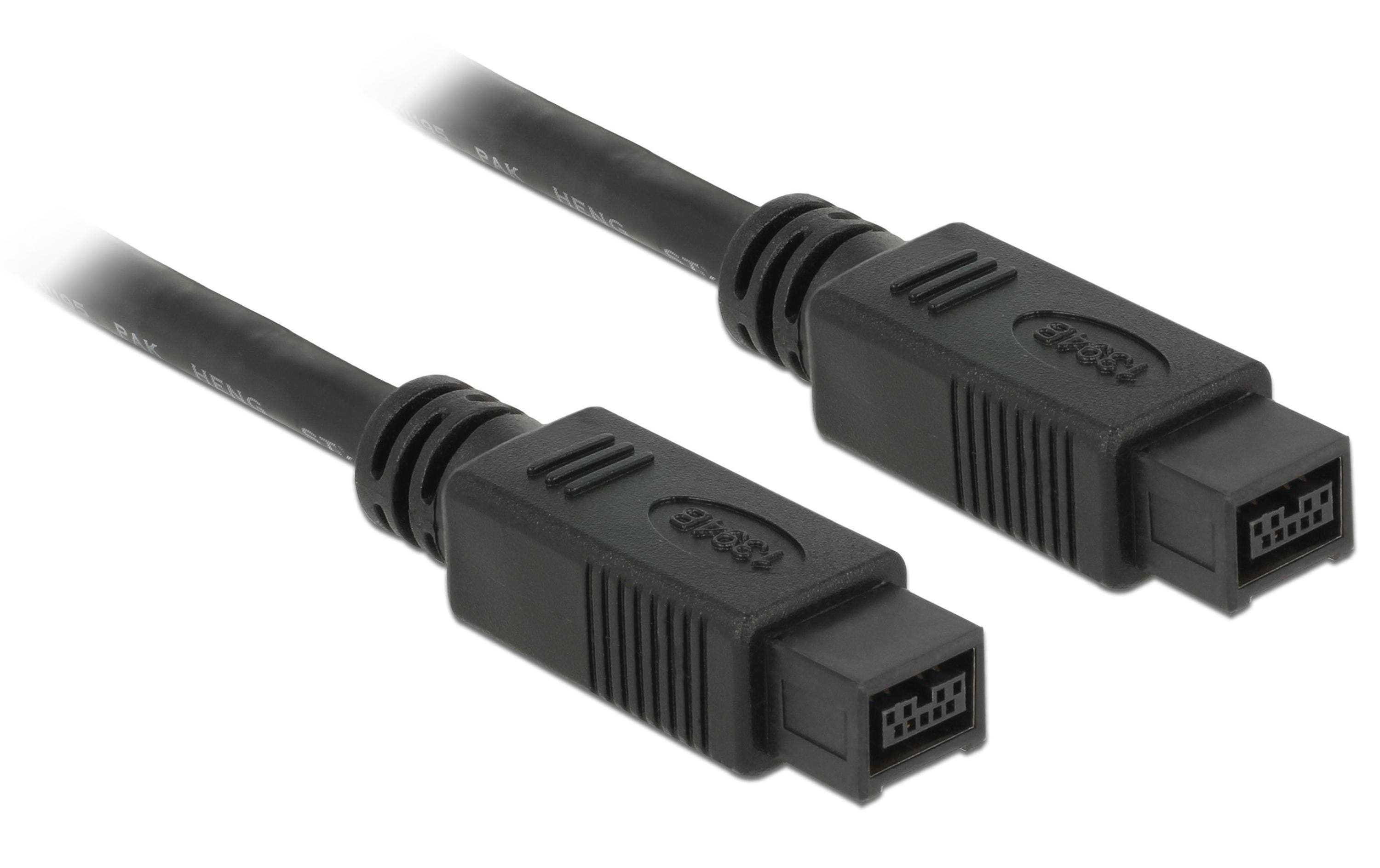 Delock FireWire 800 9-Pin Kabel 1394B – FireWire 800 9-Pin Kabel, Grau, 3 m