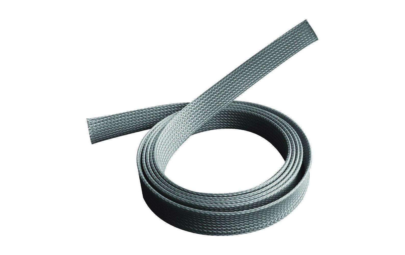 PureMounts Universal Kabelschlauch – Ø 20 mm – 1,8 m – Polyester – Grau