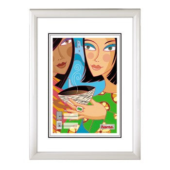 Hama Madrid Bilderrahmen – für 13 × 18 cm – Kunststoff, weiss