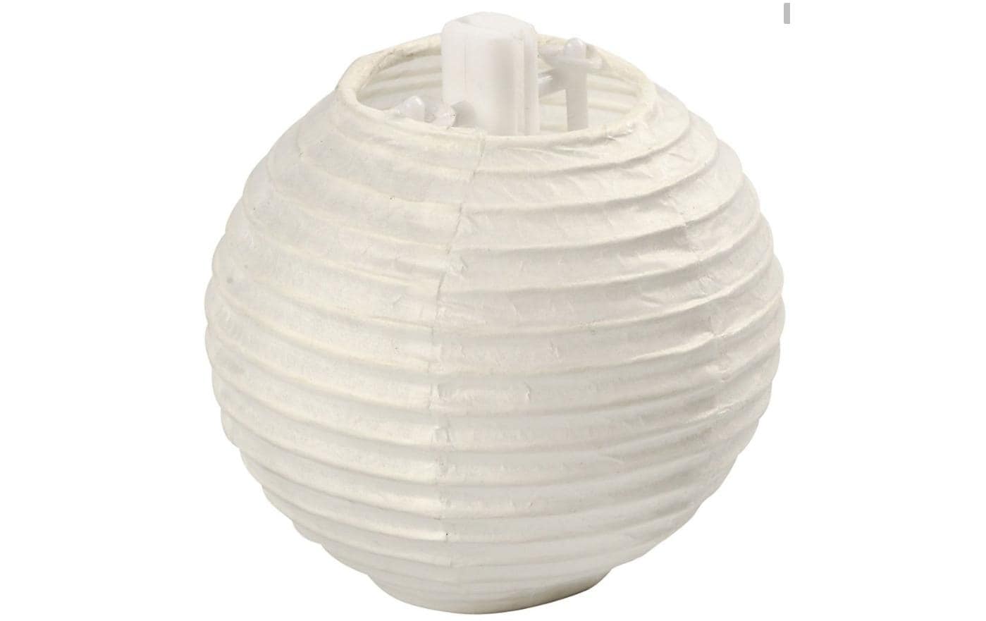 Creativ Company Papierlampion – Ø 7,5 cm – Papier, Weiss – 10-teilig