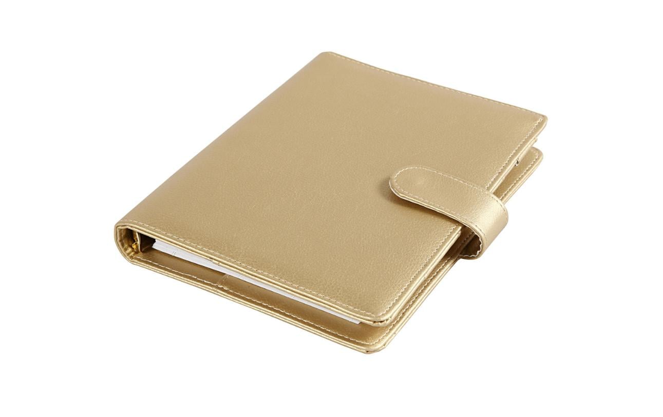 Creativ Company 192651 – Wochenplaner, 19 × 23,5 cm, Hardcover, Spiralbindung, Gold