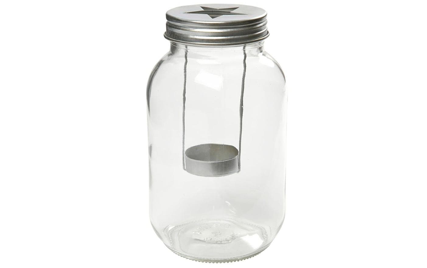 Creativ Company Kerzenglas – Glas, transparent – Ø 10 × 18 cm