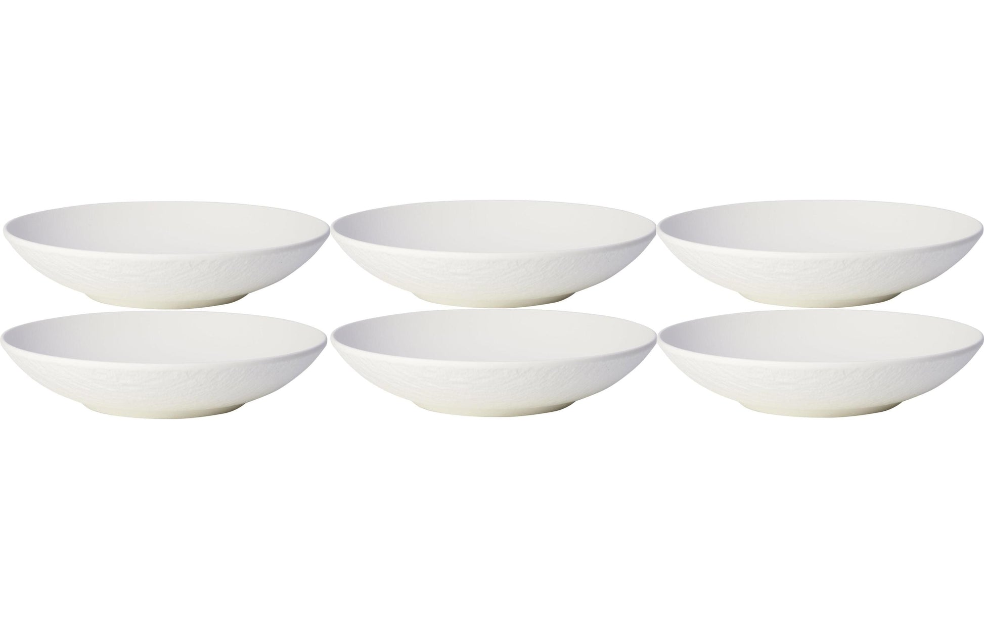 Villeroy & Boch Pasta-Schüssel – 1 l, Porzellan, weiss, mikrowellen- und spülmaschinengeeignet, 6 Stück