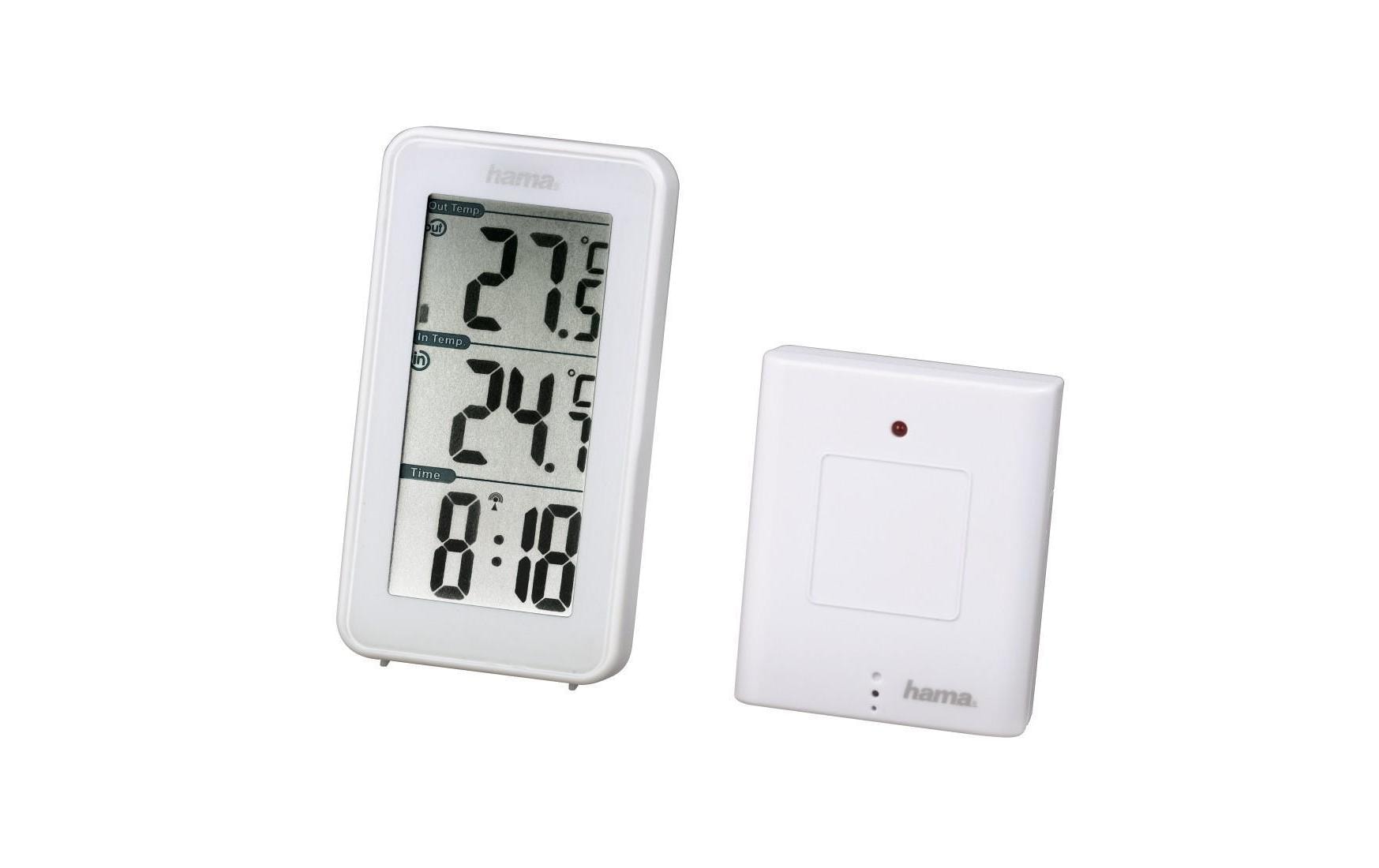 Hama EWS-152 Temperatursensor – Kabellos, −20–60 °C, Innen/Aussen