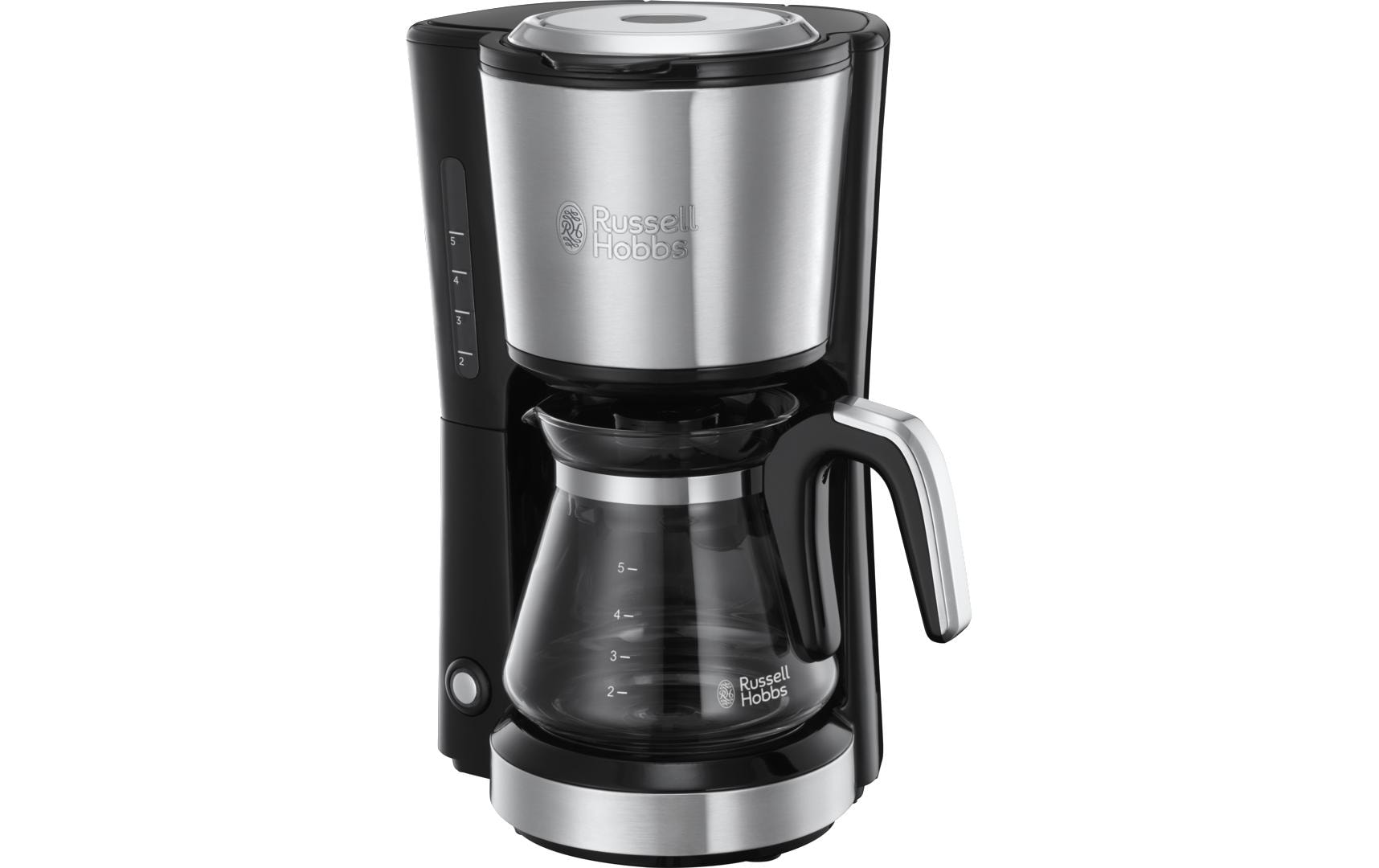 Russell Hobbs 24210-56 Filterkaffeemaschine – 5 Tassen, 0,6 l, Permanentfilter, schwarz/Edelstahl