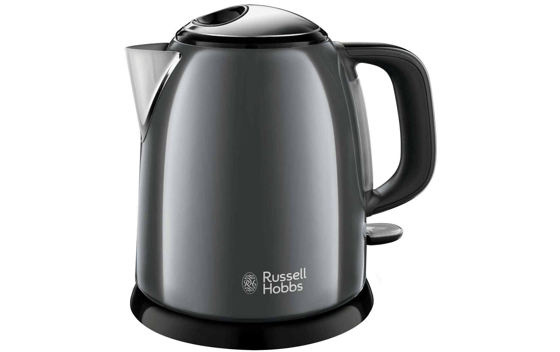 Russell Hobbs Wasserkocher – 1 l, Edelstahl, Schwarz, 24993-70