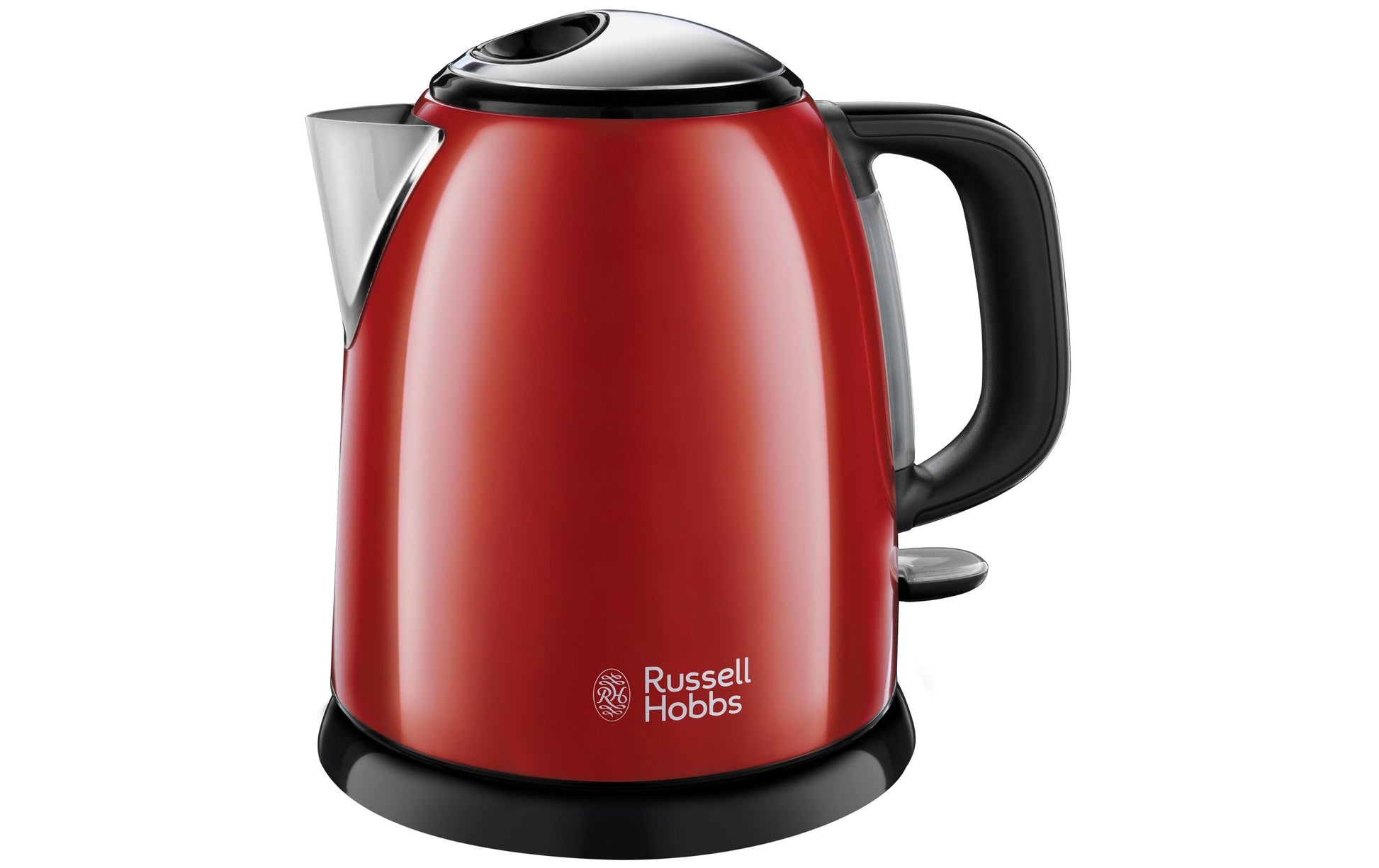 Russell Hobbs Wasserkocher – 1 l, Edelstahl, Rot, 24992-70