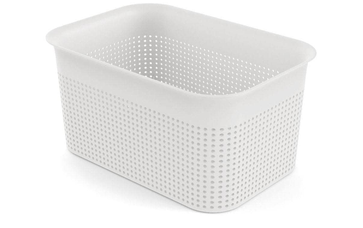 Rotho Aufbewahrungsbox 4,5 l – Kunststoff – Weiss – mit Griff, BPA-frei – 180 × 130 × 262 mm
