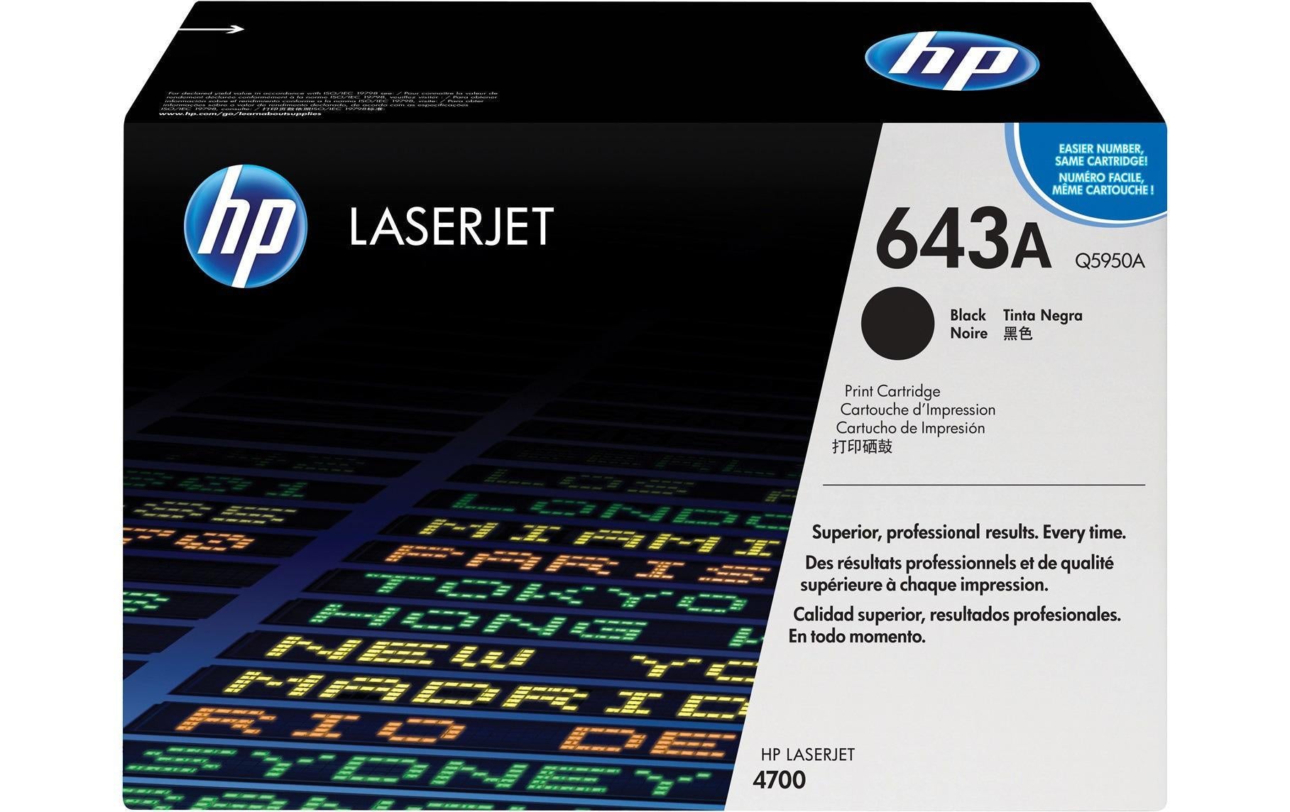 HP Toner 643A – schwarz, 11000 Seiten