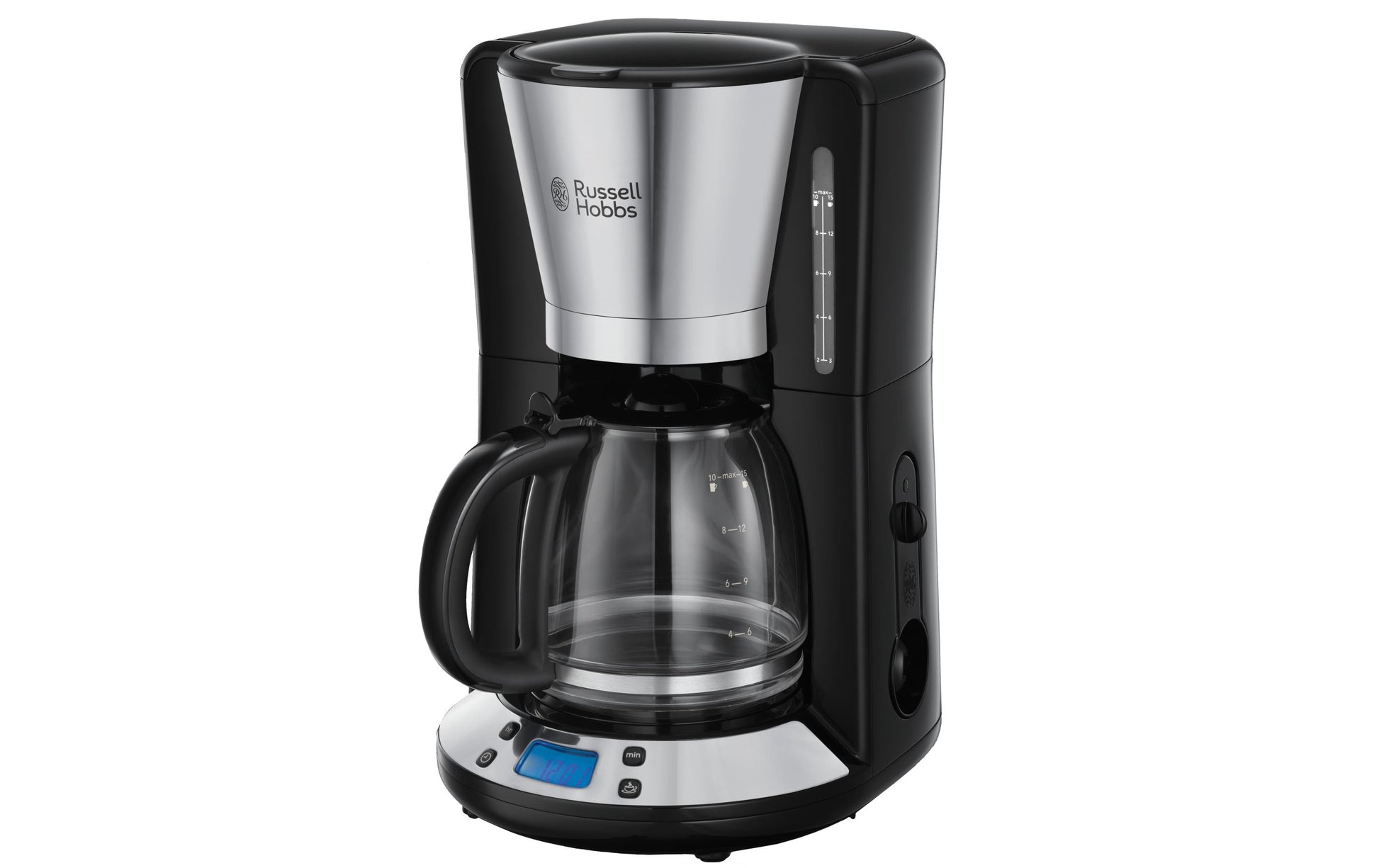 Russell Hobbs Victory 24030-56 Filterkaffeemaschine – 10 Tassen, 1,3 l, Karaffe, Schwarz/Edelstahl
