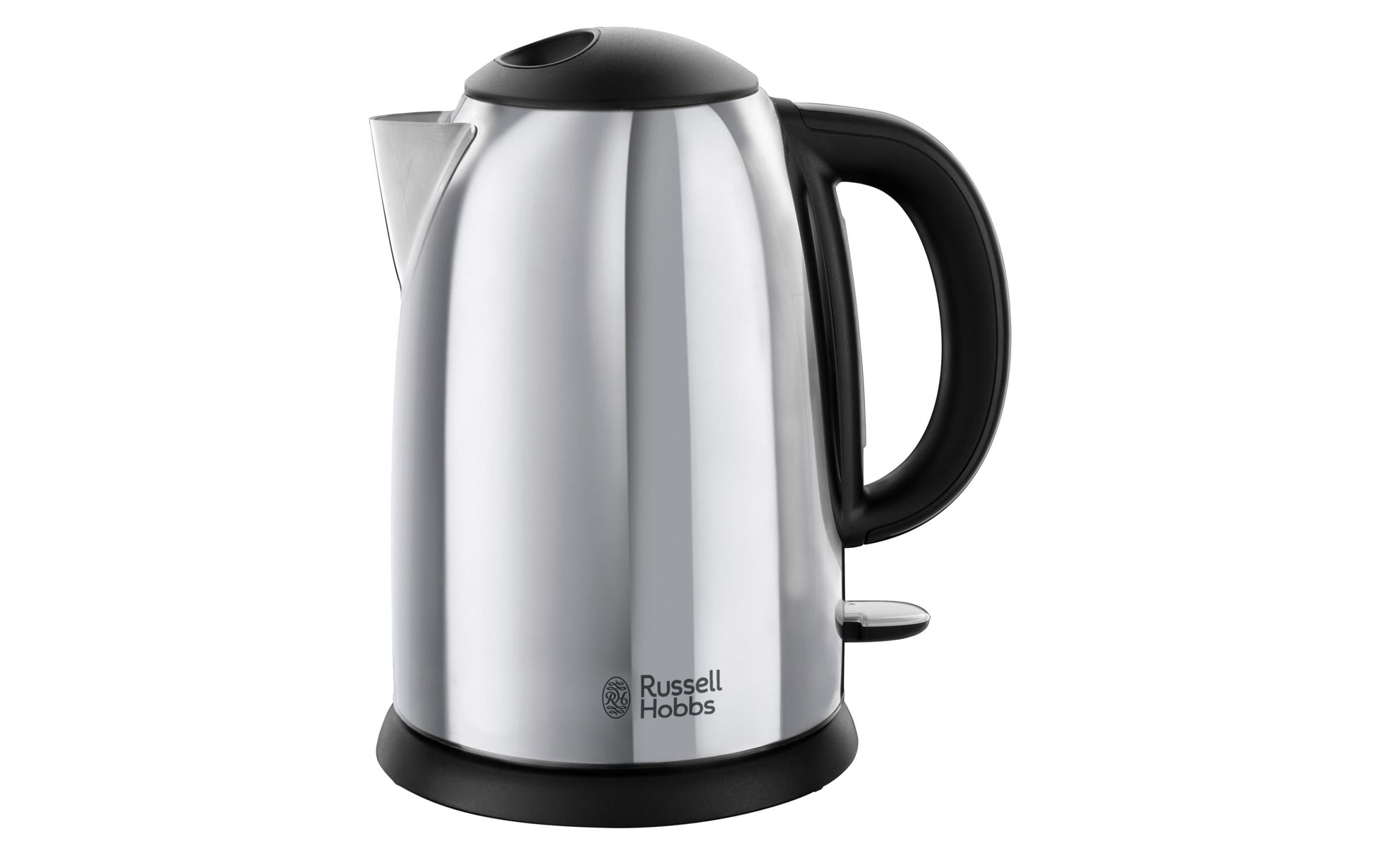 Russell Hobbs Victory Wasserkocher – 1,7 l, Edelstahl, Schwarz, 23930-70