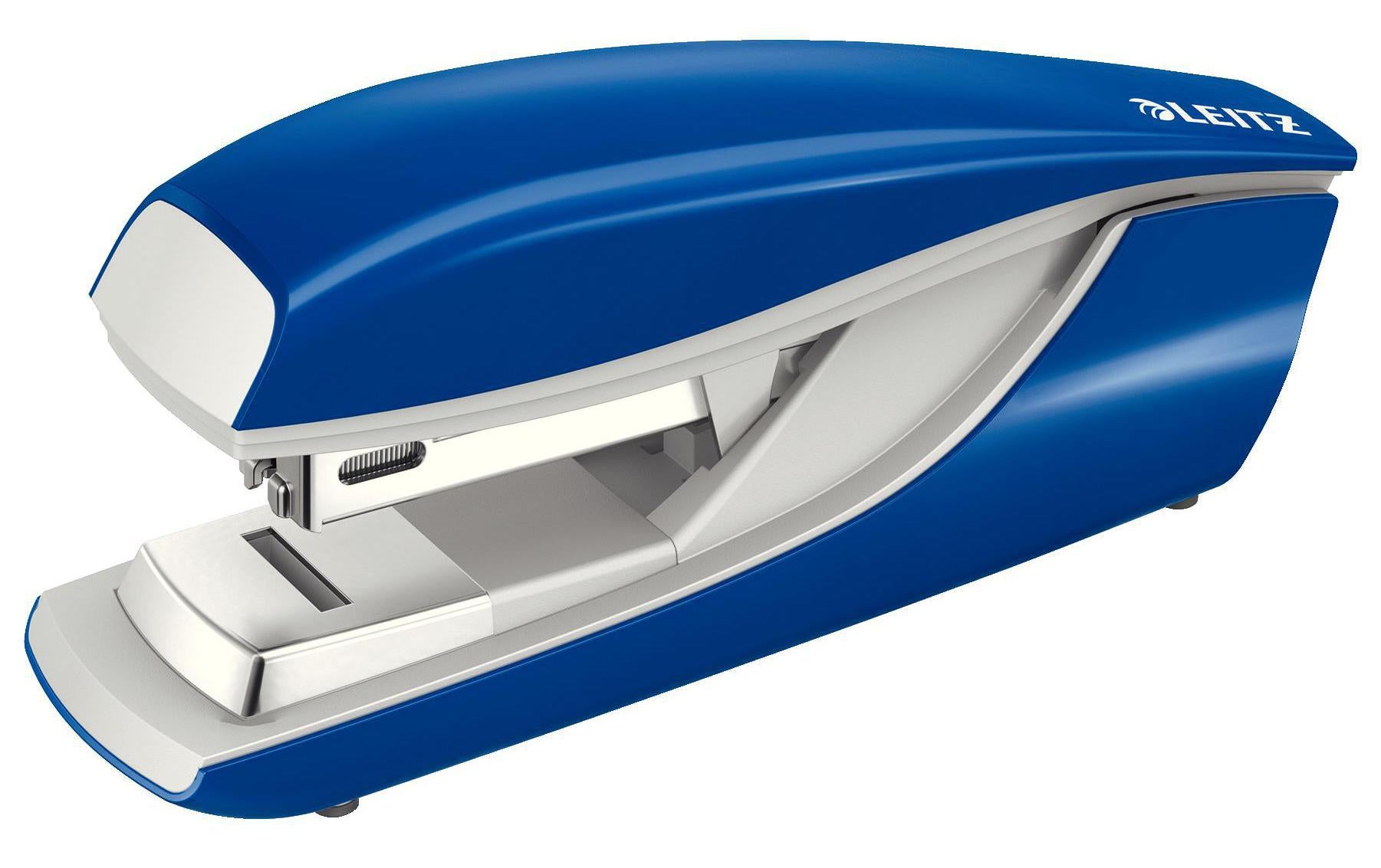 Leitz NeXXt 5505 – Hefter, 30 Blatt, für 24/6, 26/6, Flat-Clinch, Einlegetiefe 38 mm, Blau