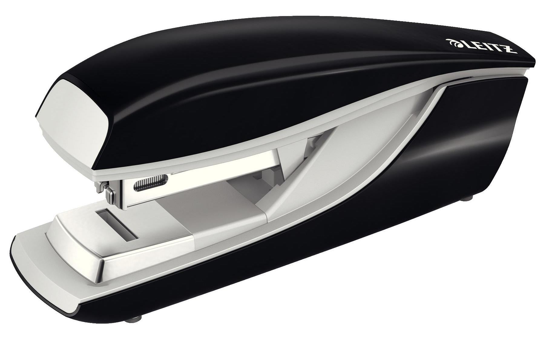 Leitz NeXXt 5505 – Hefter, 30 Blatt, für 24/6, 26/6, Flat-Clinch, Einlegetiefe 38 mm, Schwarz