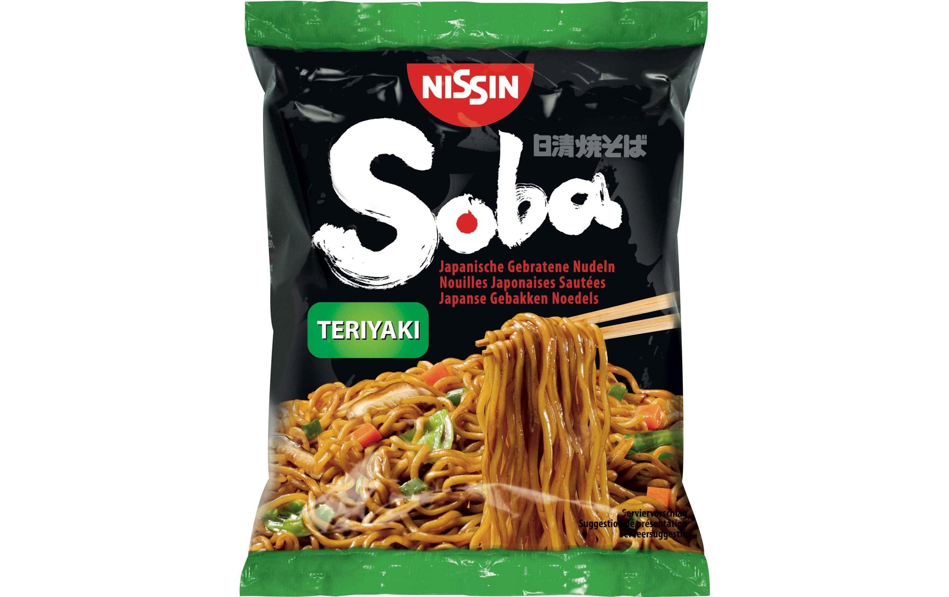 Nissin Soba Instantnudeln Teriyaki Beutel – 110 g