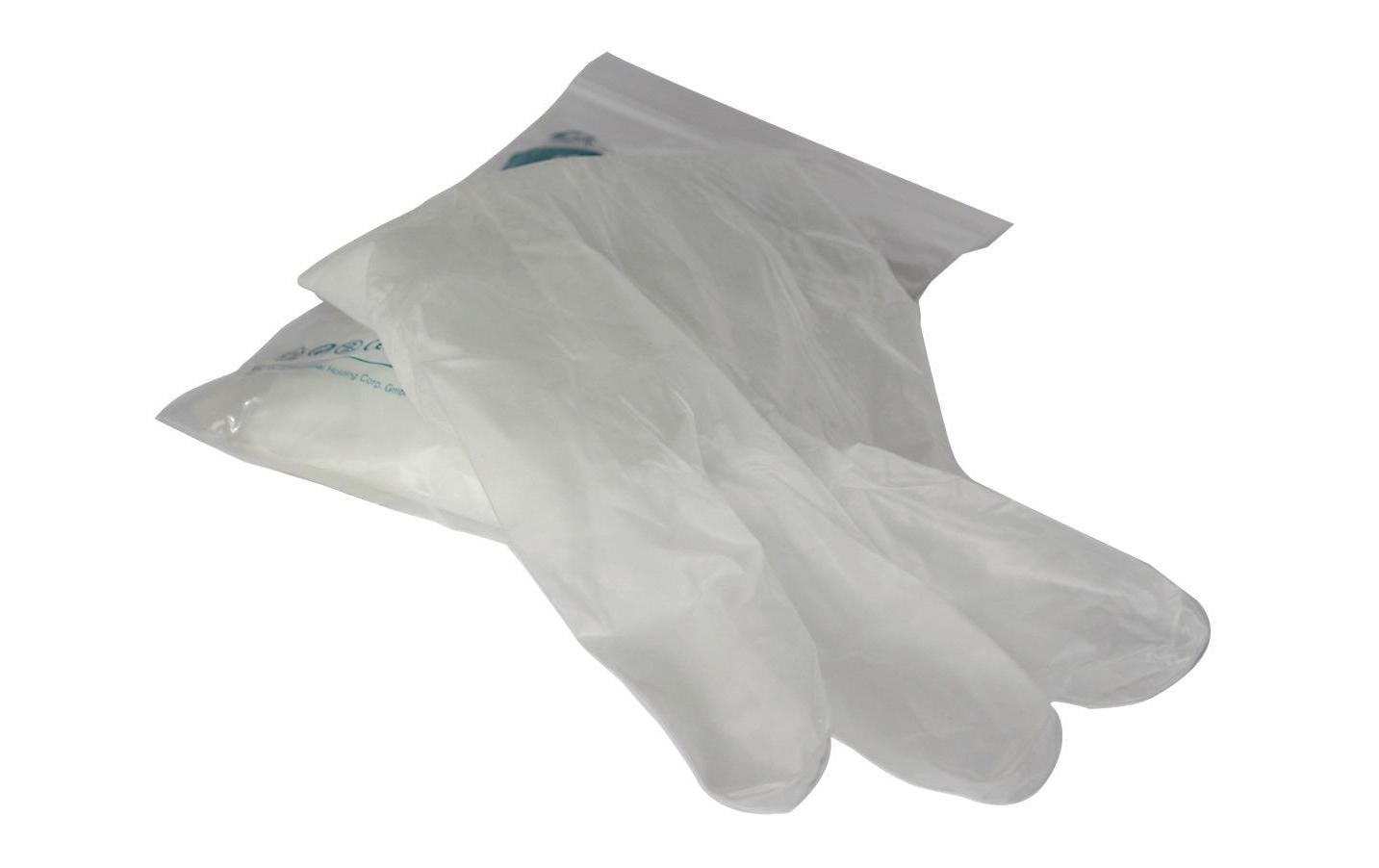 HP Autozubehör Erste-Hilfe-Handschuhe – 4 Stück, transparent, weiss