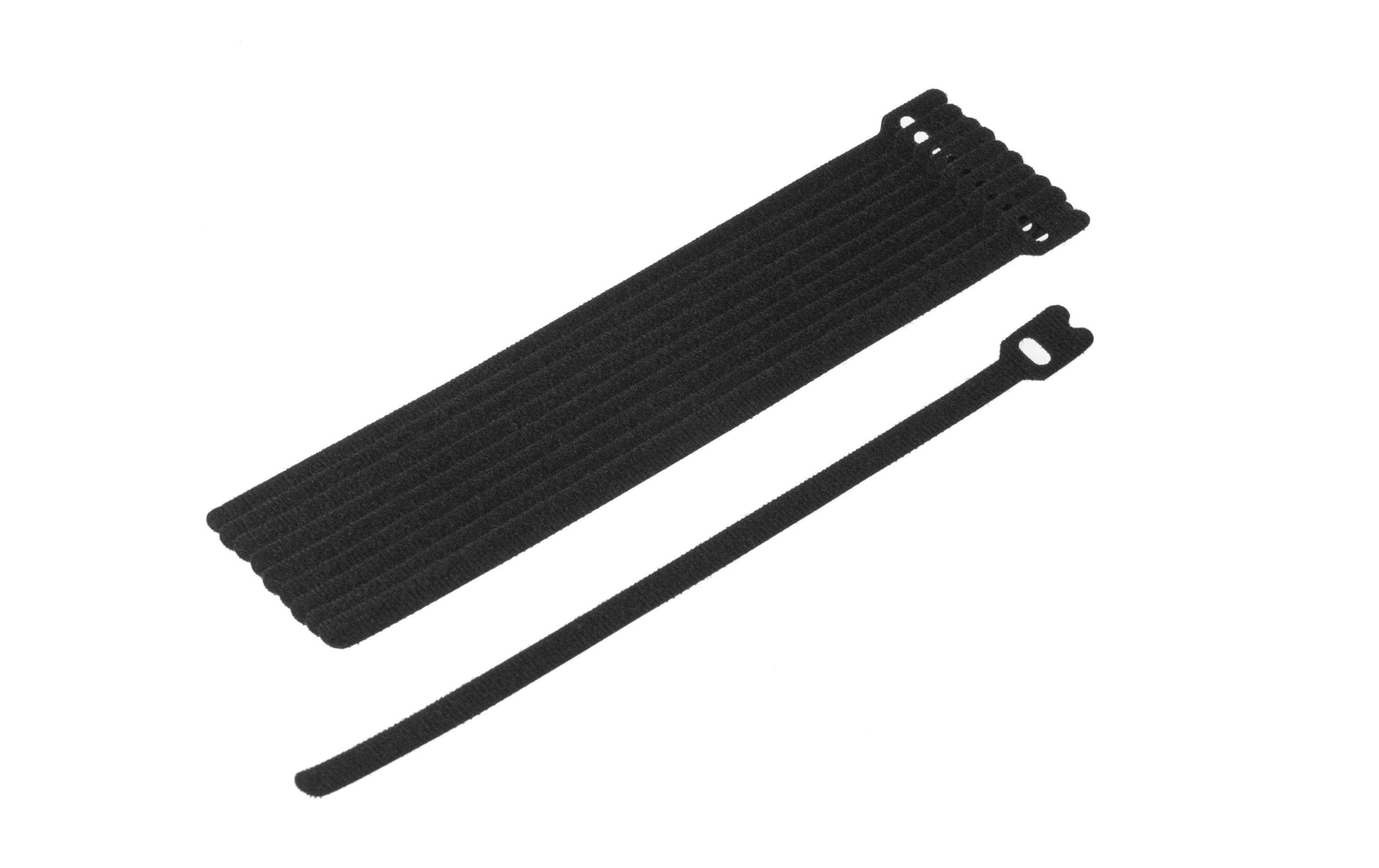 FASTECH Klettkabelbinder, 7×200 mm, 10er-Pack – Schwarz
