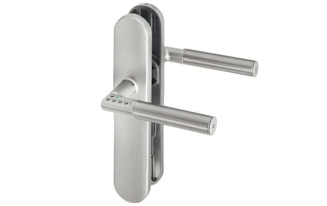 Assa Abloy Code Handle LS matt B Kombinationsschloss – 4–6-stellig, Edelstahl, Silber, 49×12×254 mm