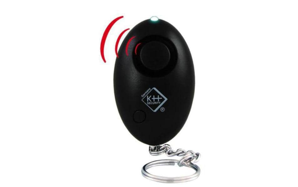 KH Security Schlüsselalarm 100103 – LED-Lampe, Blitzlichtalarm, batteriebetrieben – schwarz