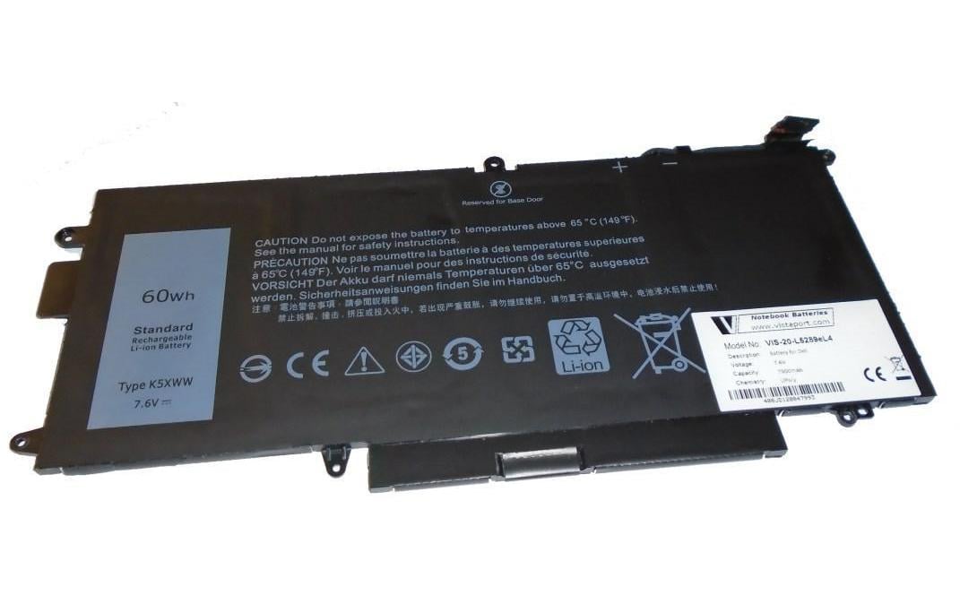 Vistaport Notebook-Akku – für Dell Latitude 5289/5289 2-in-1/7389 – 60 Wh, 7,6 V (4 Zellen)