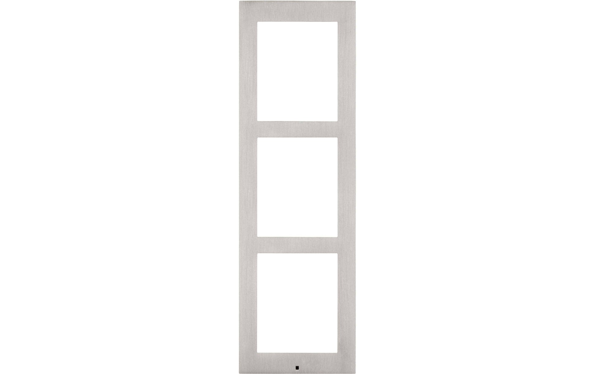 2N IP Verso 3 Modul Montagerahmen – für 2N IP Verso, 2N LTE Verso, 2N Helios IP Verso, 107×28×339 mm, Silber