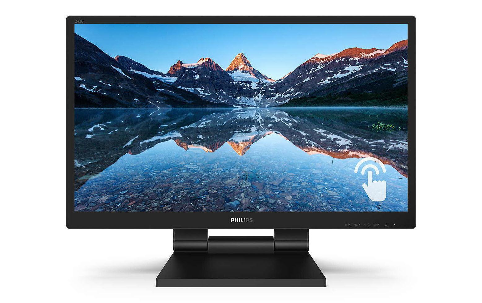 Philips 242B9T/00 – Monitor, 23,8", 60 Hz, 250 cd/m², USB-Hub, integrierte Lautsprecher, VESA 100 × 100, schwarz