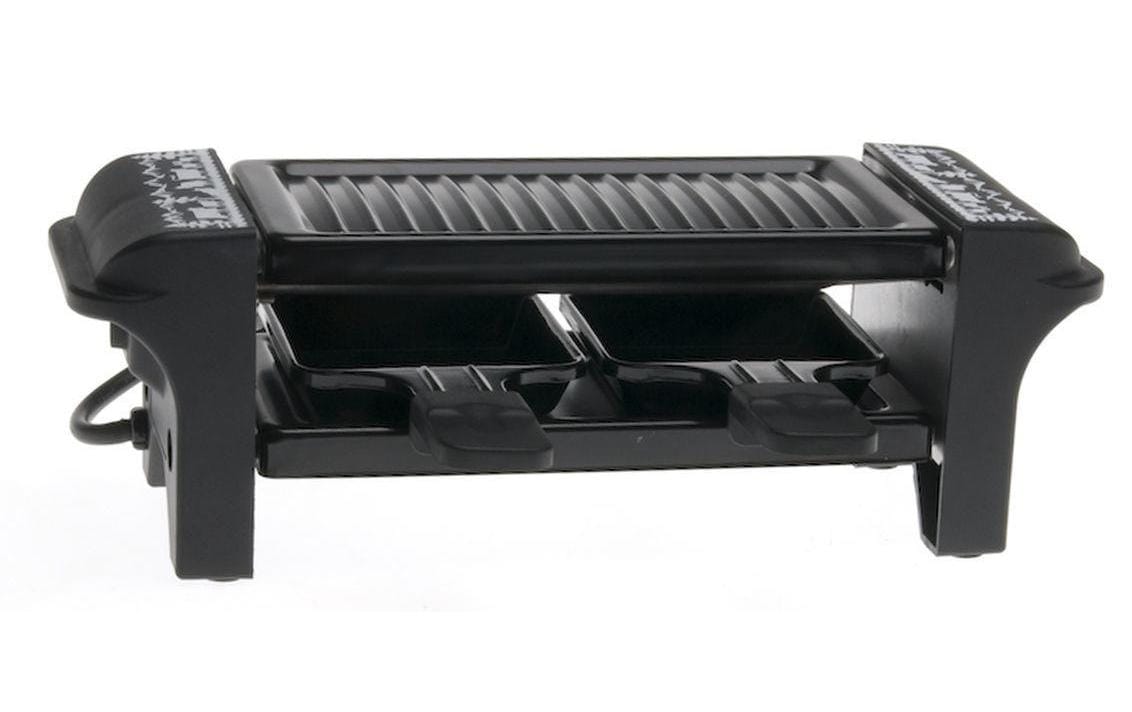 Nouvel Raclette-Grill 309852 – 2 Personen, 350 W, Aluguss-Grillplatte – Schwarz