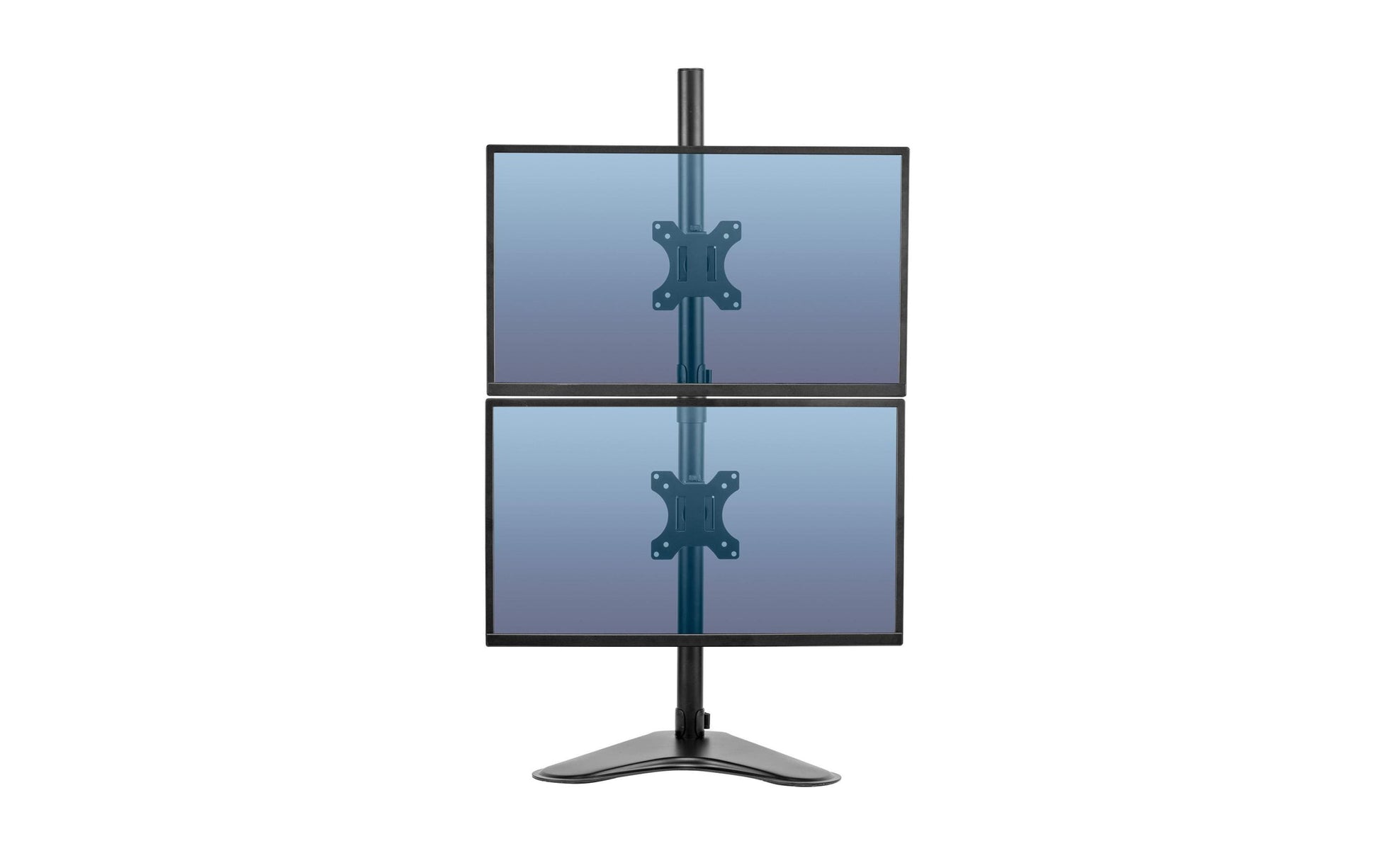 Fellowes Seasa – Monitorarm, 2, Standfuss, bis 30", VESA 75 × 75 mm, 16 kg, neigbar, schwarz