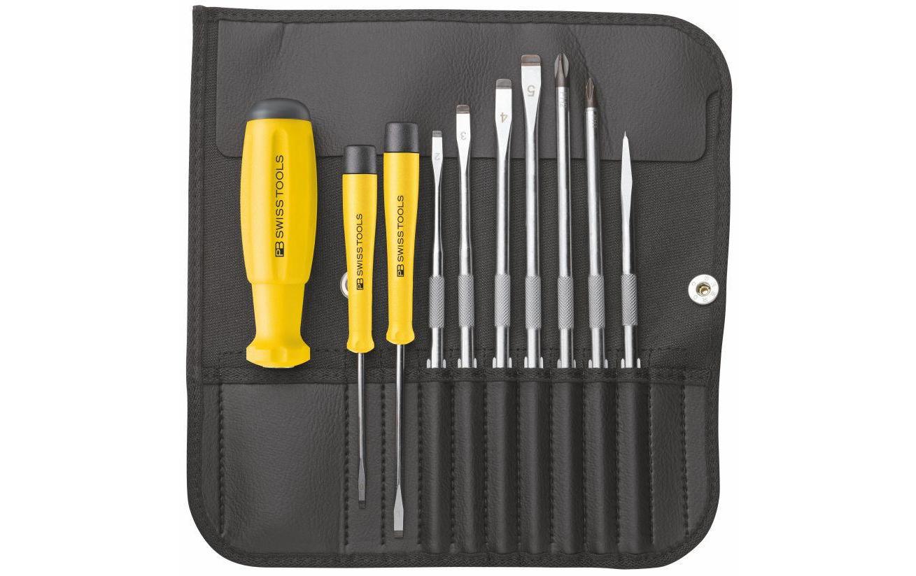 PB Swiss Tools Schraubenzieher-Set – kompakte Rolltasche, 8215 ESD
