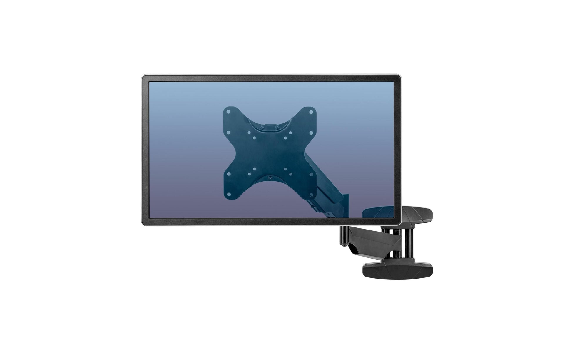 Fellowes Monitorarm, Wandmontage, bis 42", 30 kg, drehbar, neigbar, schwenkbar, Gasfeder, schwarz