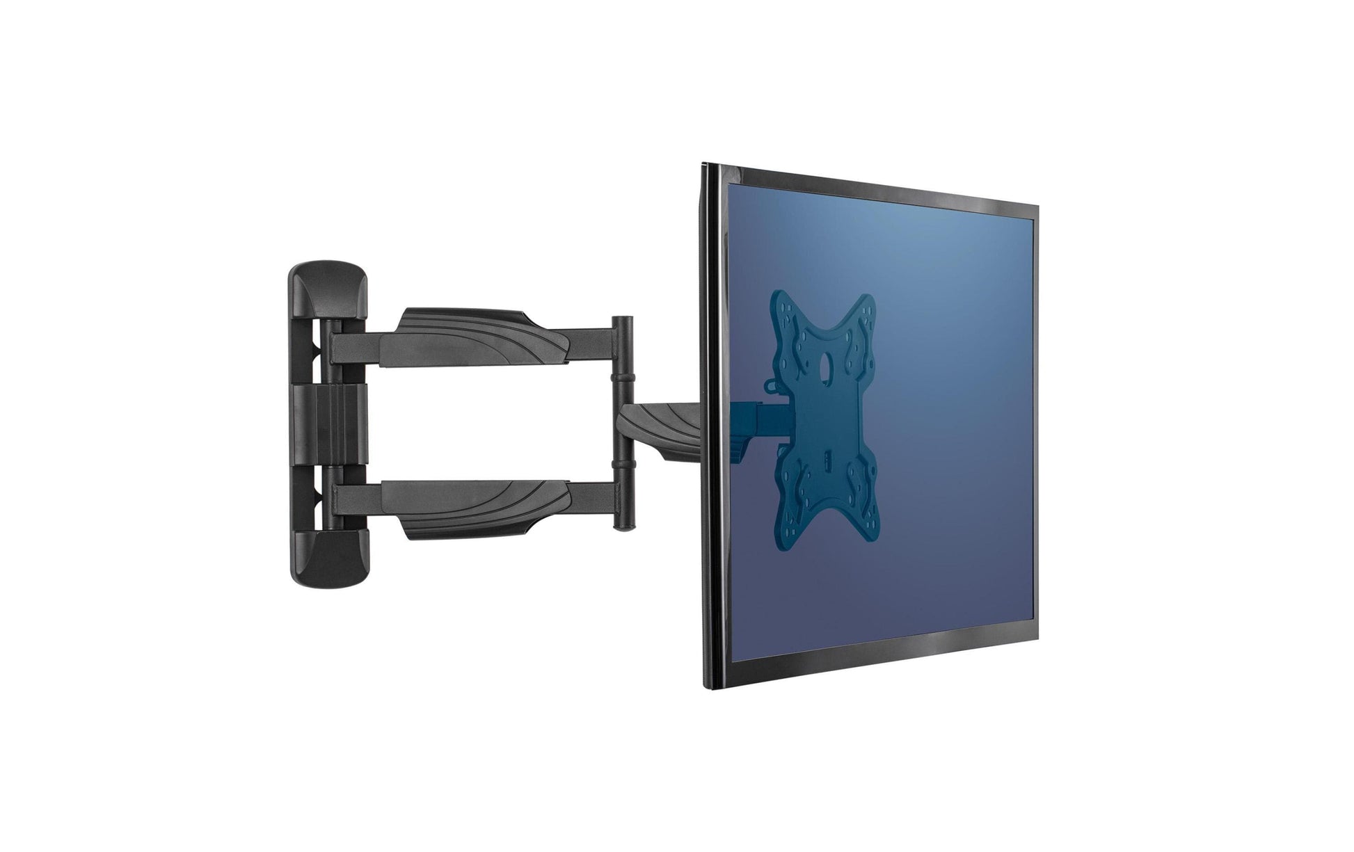 Fellowes Wandhalterung, 1 Monitor, bis 55", VESA 100 × 100/200 × 200/300 × 300/400 × 400 mm, 35 kg, schwarz