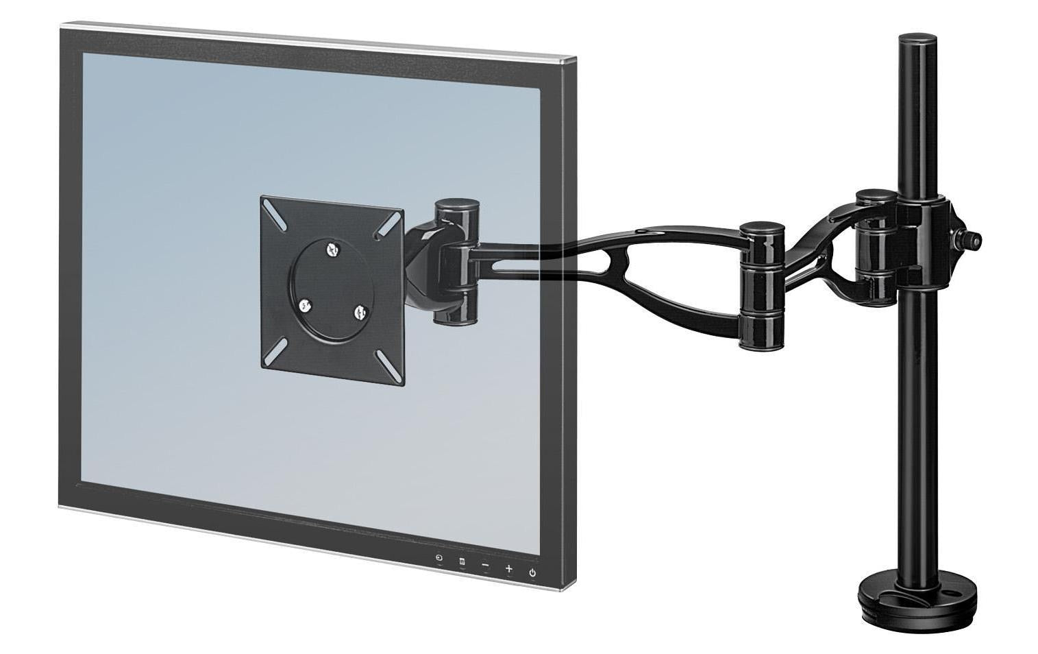 Fellowes Vista – Monitorarm, Tischklemme, 10 kg, höhenverstellbar, neigbar −37 – 37°, schwarz
