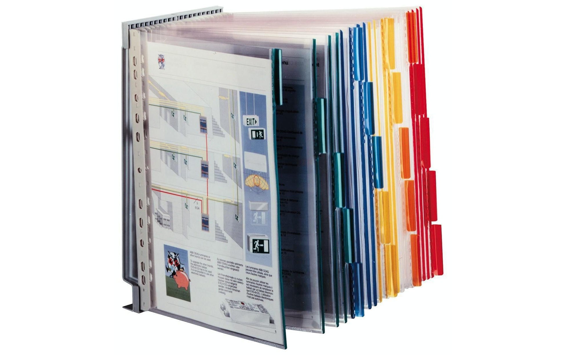 Durable Dokumentenhalter – 322 × 73 mm, Mehrfarbig