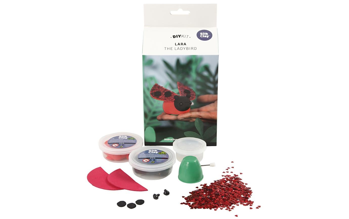 Creativ Company Knete-/Modelliermasse-Set (lufthärtend) – Lara der Marienkäfer – 100779