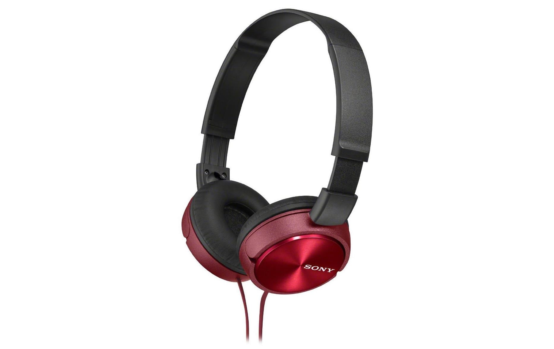 Sony MDR-ZX310R On-Ear Kopfhörer – Kabel, 3,5 mm Klinke, Rot