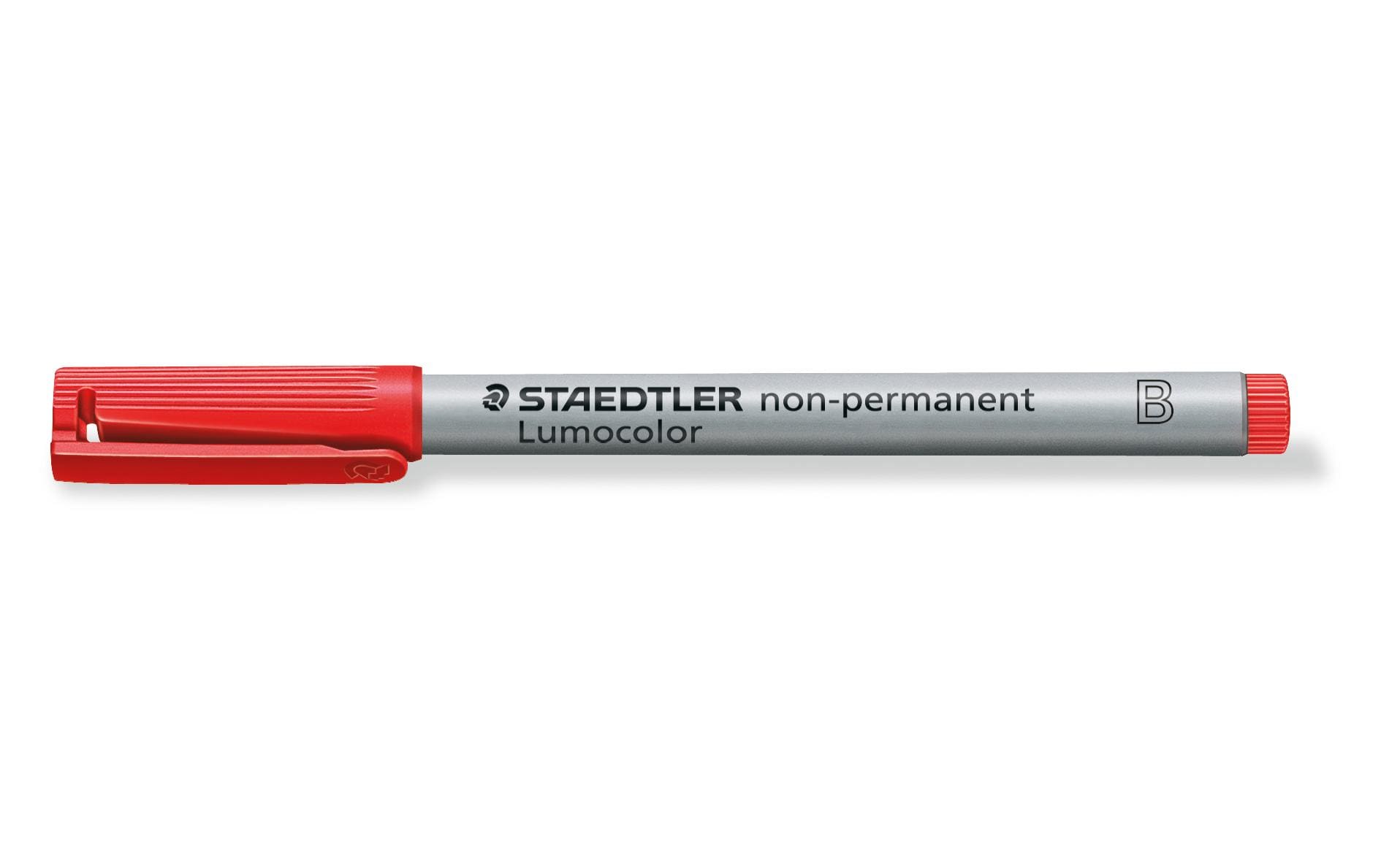 Staedtler Lumocolor OHP-Marker – Keilspitze 2,5 mm, Rot, feucht abwischbar – für Folien & glatte Oberflächen