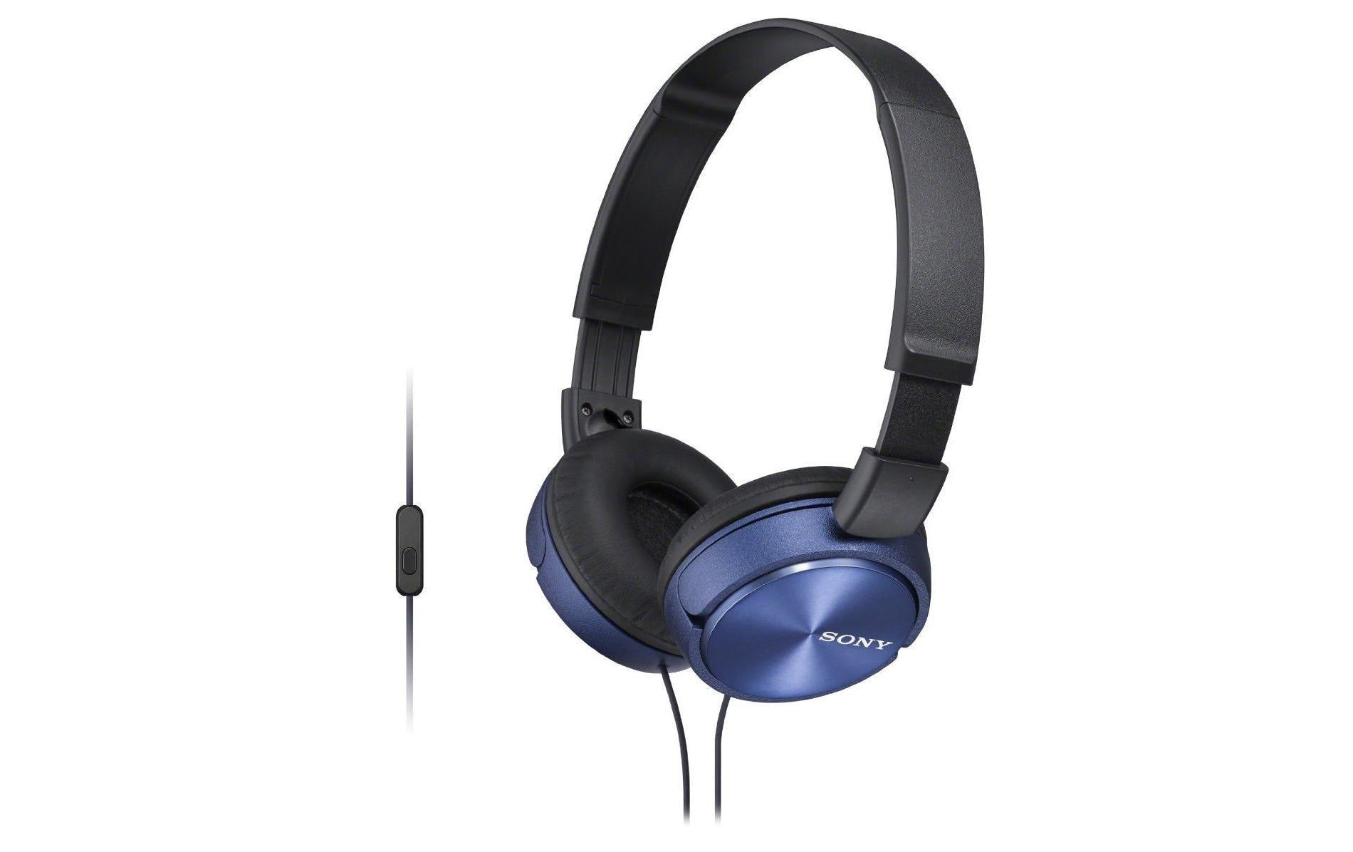 Sony MDR-ZX310APL – On-Ear Headset – 3,5 mm Klinke, geschlossen – Blau