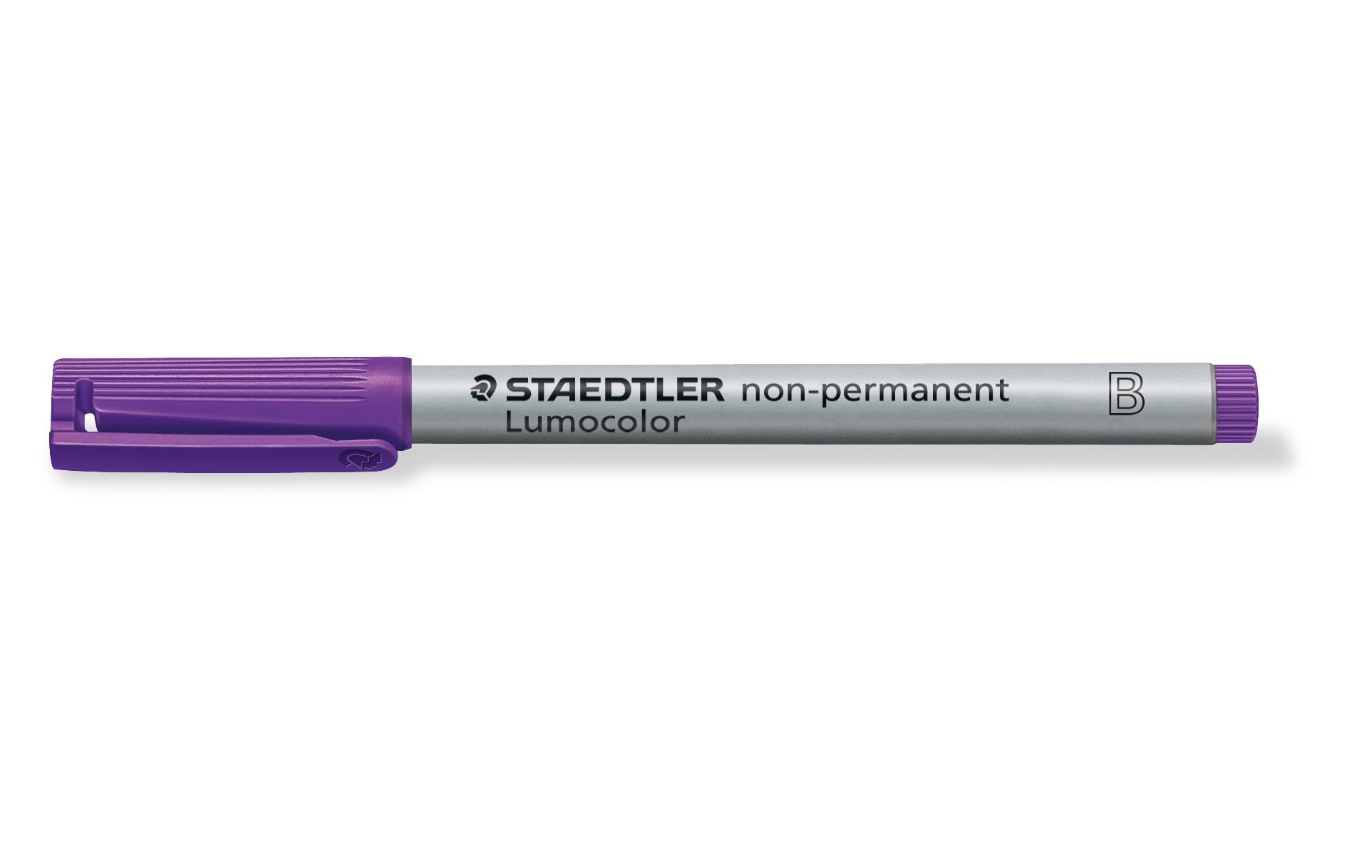 Staedtler Non-Permanent-Marker Lumocolor – breite Keilspitze 1-2,5 mm – violett – nachfüllbar