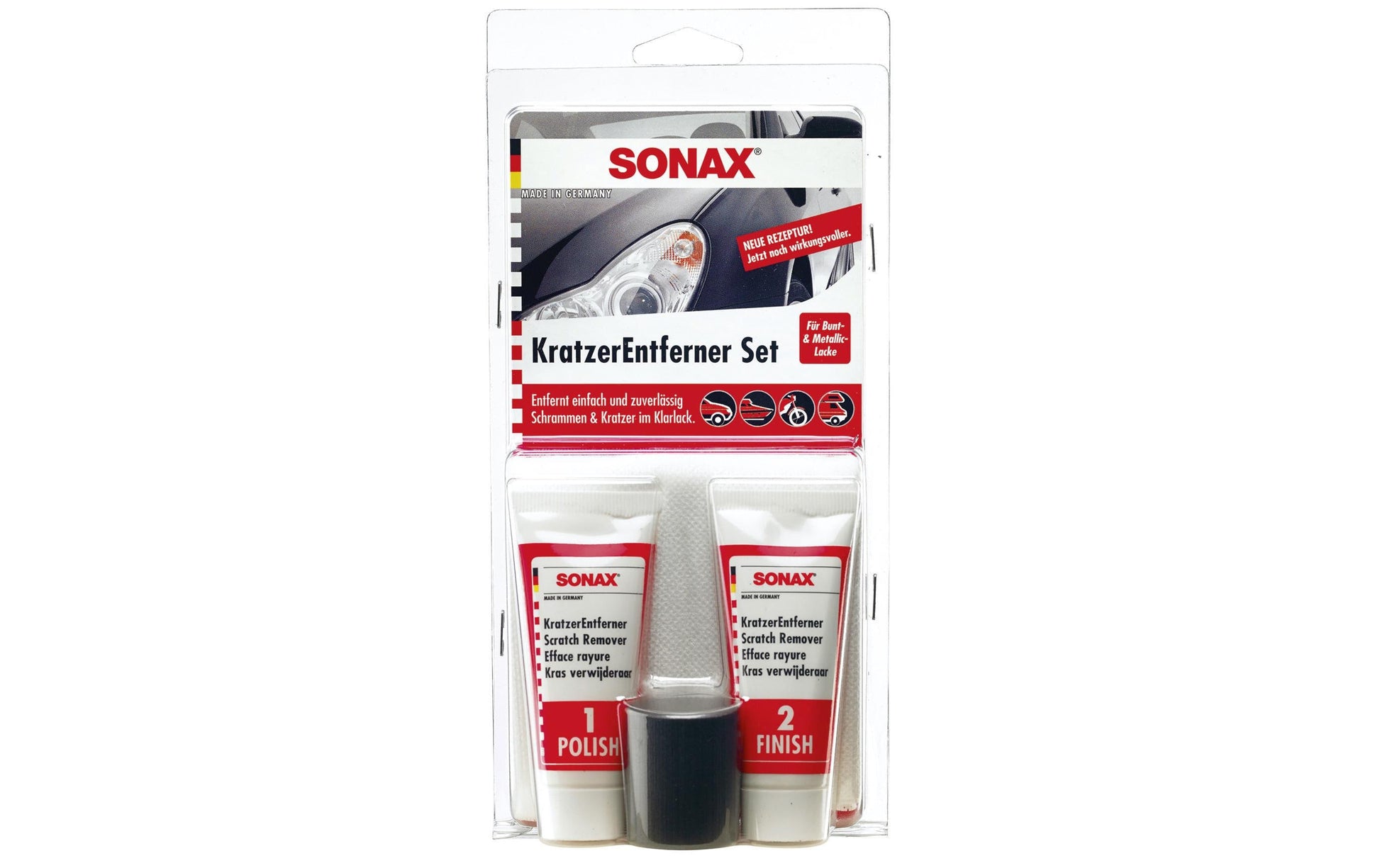 Sonax Kratzerentferner – für Lack, 50 ml, Set (2-teilig)