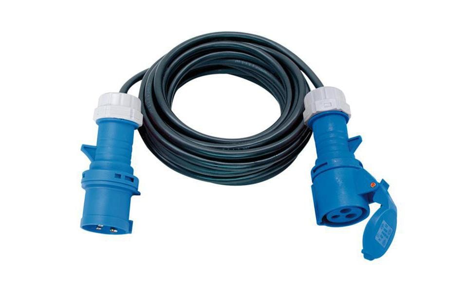 Brennenstuhl Verlängerungskabel – CEE 16/3–CEE 16/3, 25 m, IP44, Aussen, 3×2,5 mm², Schwarz