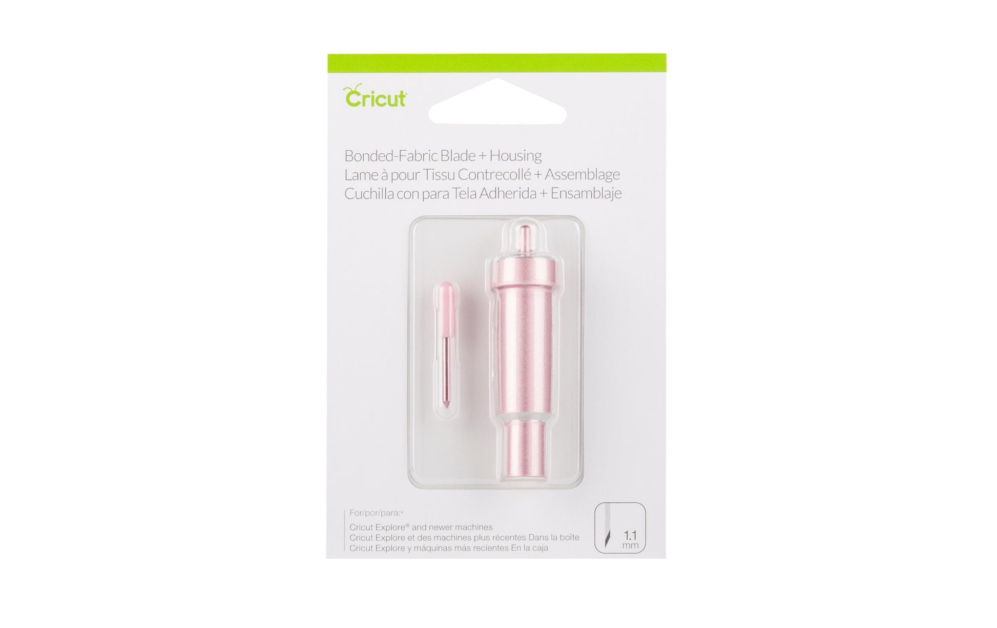 Cricut Ersatzklinge Stoffmesser Bonded-Fabric – für Cricut Explore Air 2, Cricut Maker, Rosa