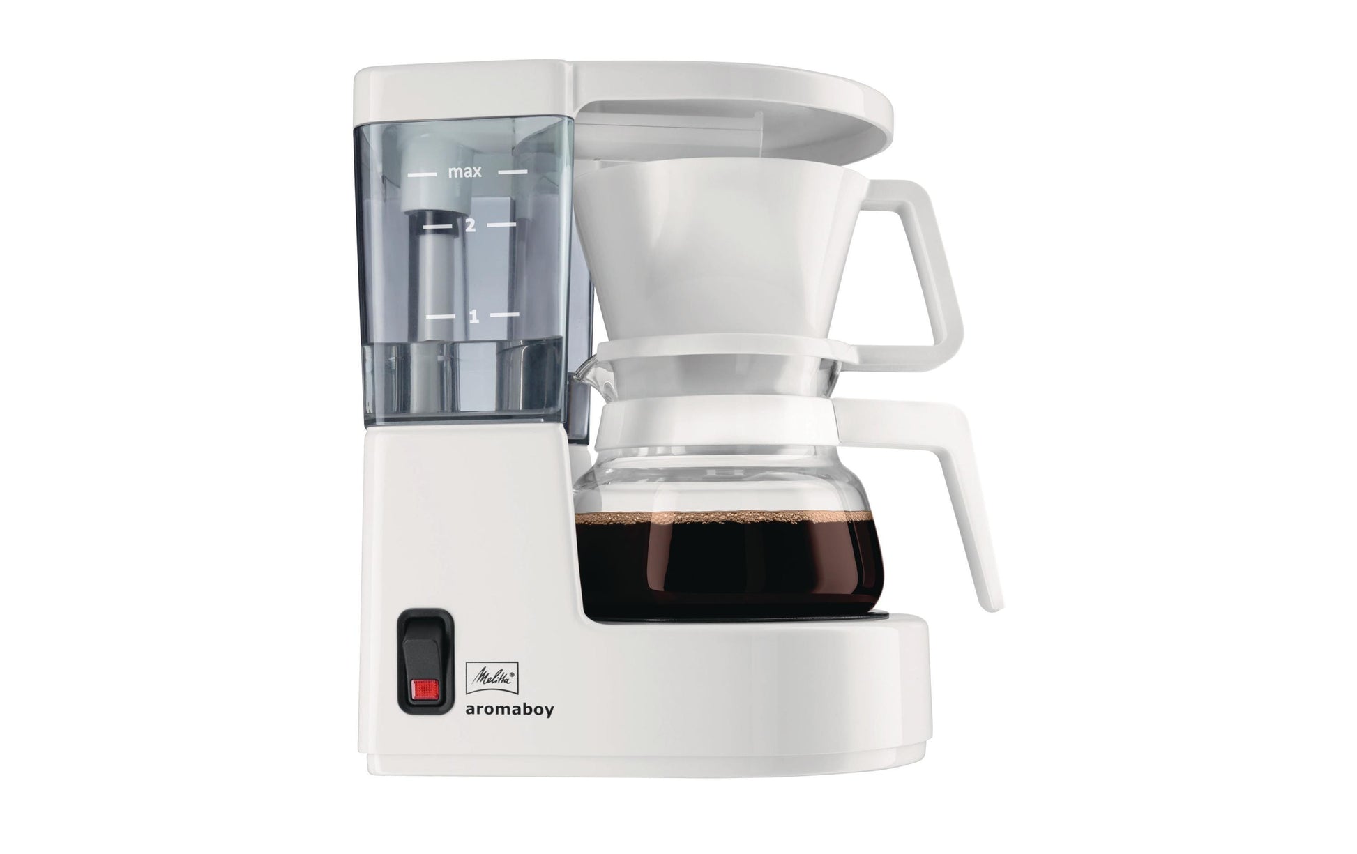 Melitta Aromaboy Filterkaffeemaschine – 2 Tassen, 0,3 l, Melitta Filtertüten 100, Weiss