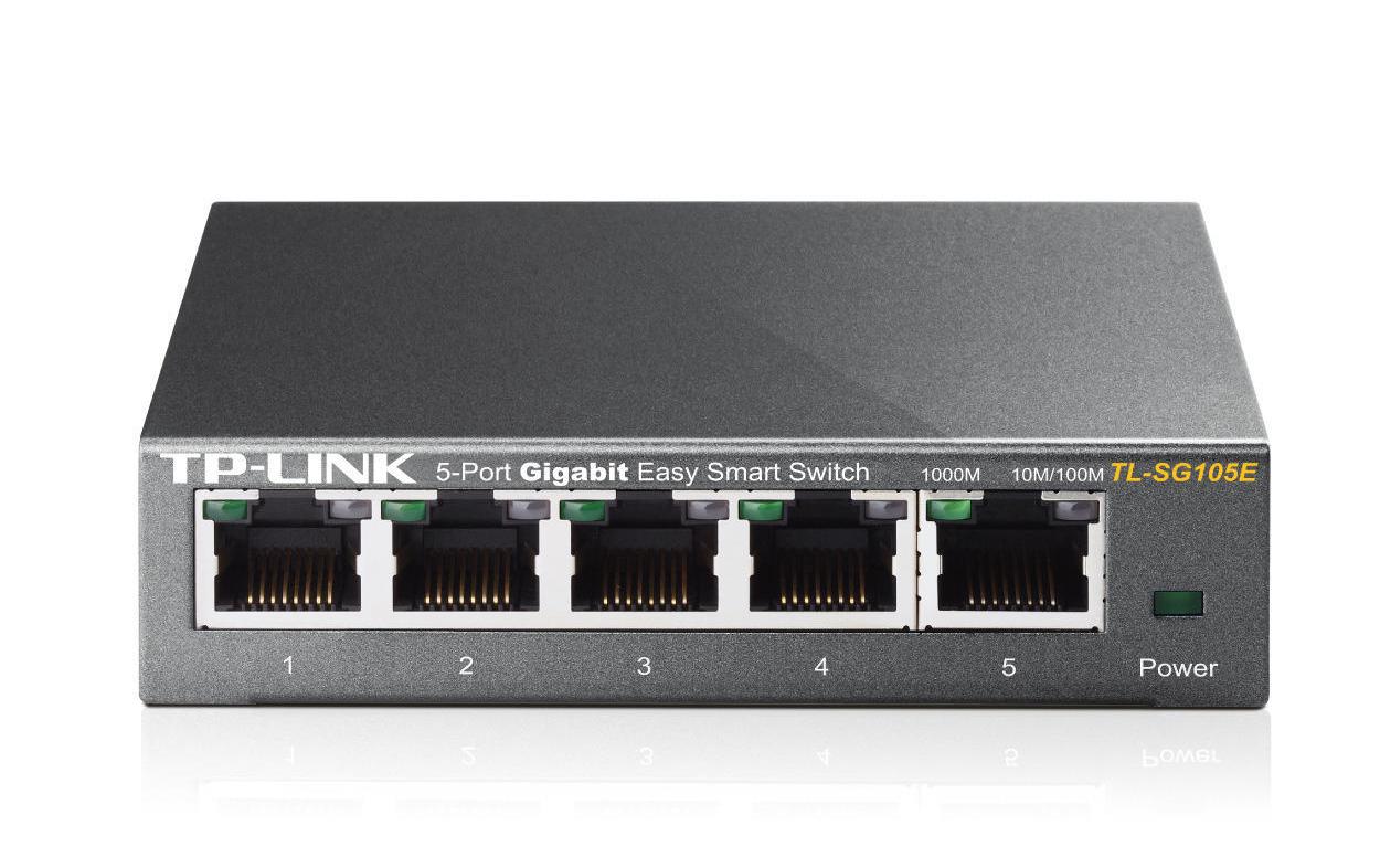 TP-Link TL-SG105E – Managed L2 Switch – 5× 1G, Desktop