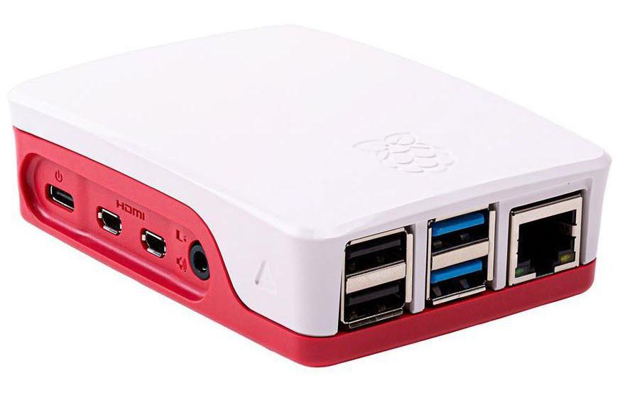Raspberry Pi Hülle – 1876751, ABS, 71×89×26 mm, für Raspberry Pi, Rot/Weiss