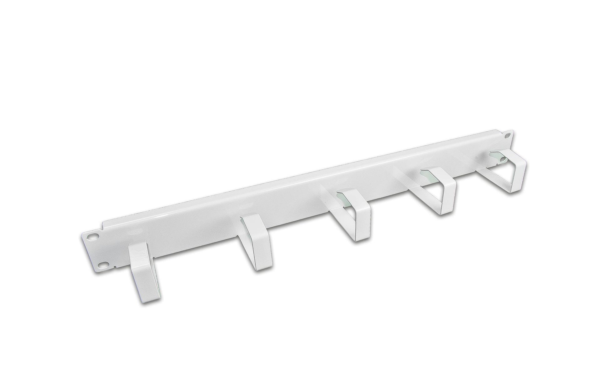 Wirewin Kabelführungspanel – 19", 1U, 5× Metallringe, Grau