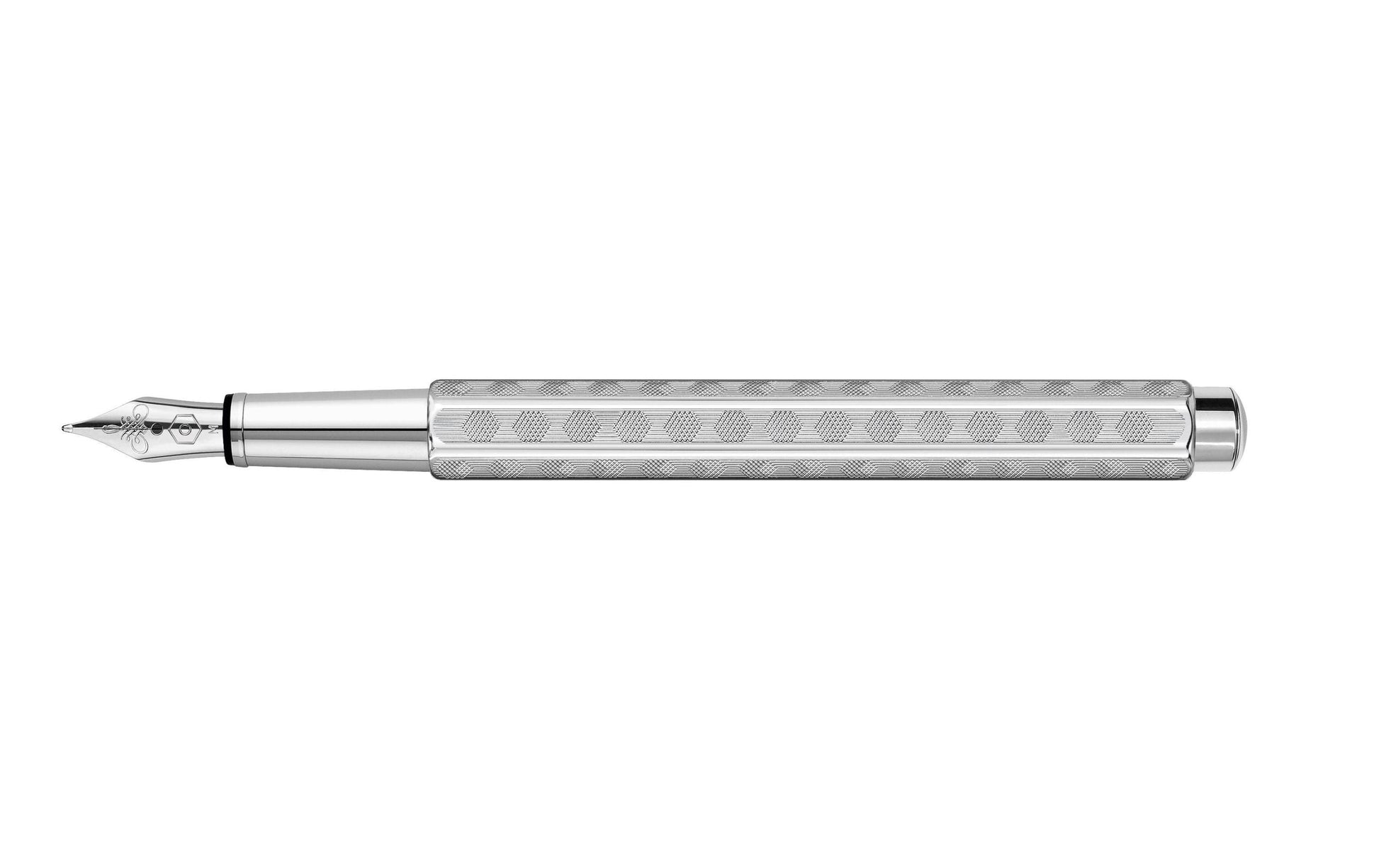Caran d-Ache Caran d'Ache Ecridor Heritage Palladium – Feder M – für Rechts- & Linkshänder – Silber, Blau