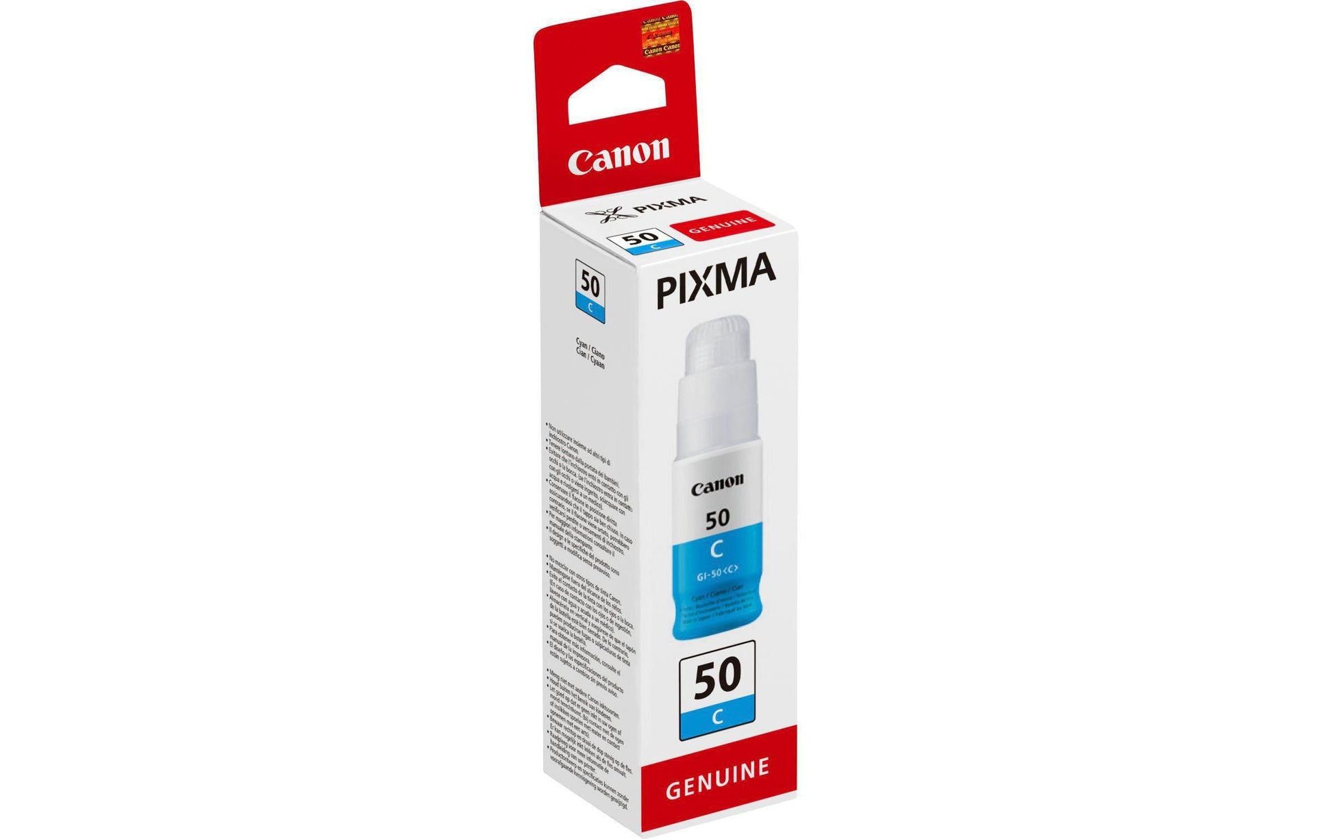 Canon Tintenpatrone GI-50C, cyan, 70 ml – für Inkjetdrucker/Multifunktionsgeräte