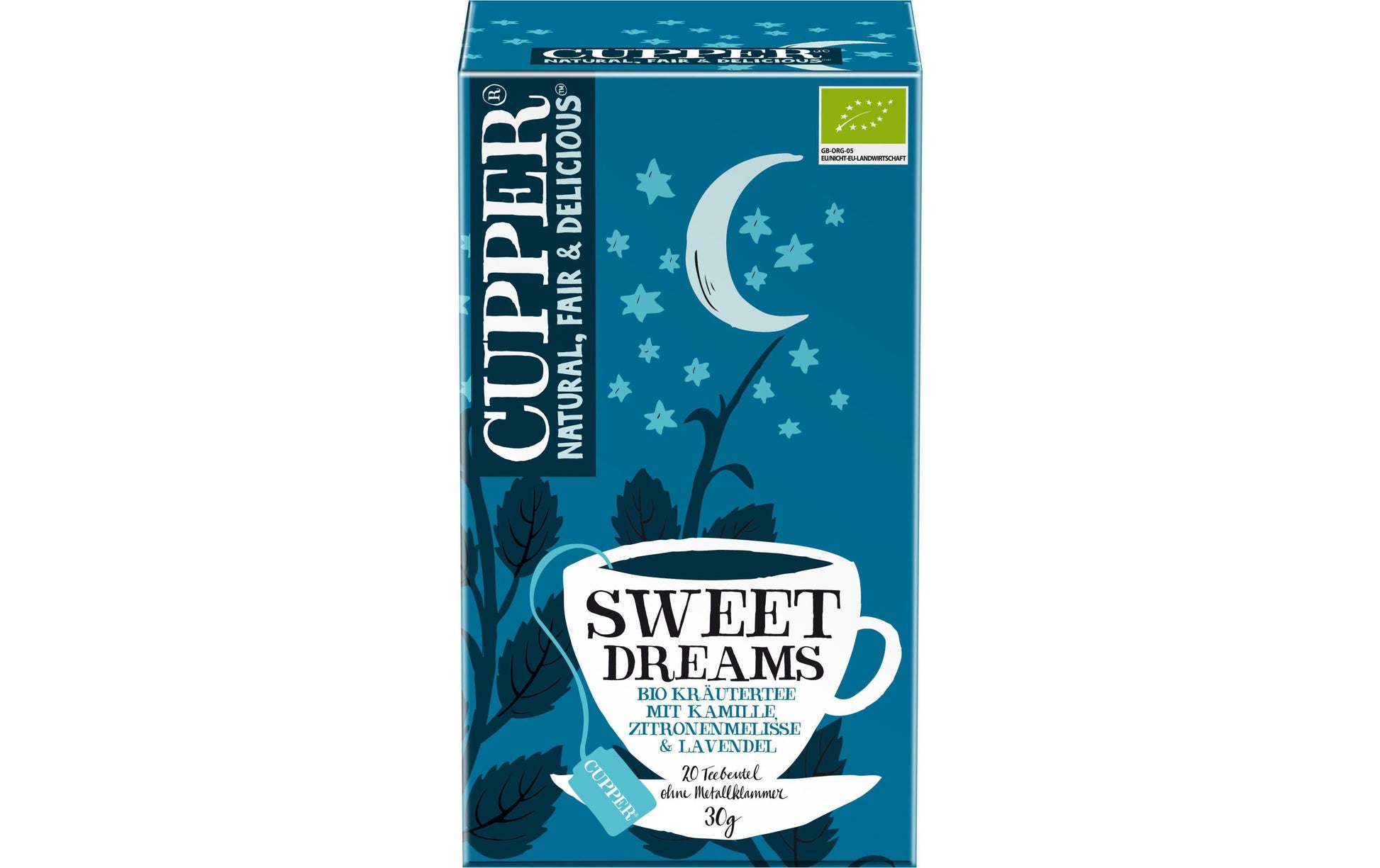 Cupper Tee Cupper – Kräutertee Lavendel – Teebeutel 20 Beutel – Bio