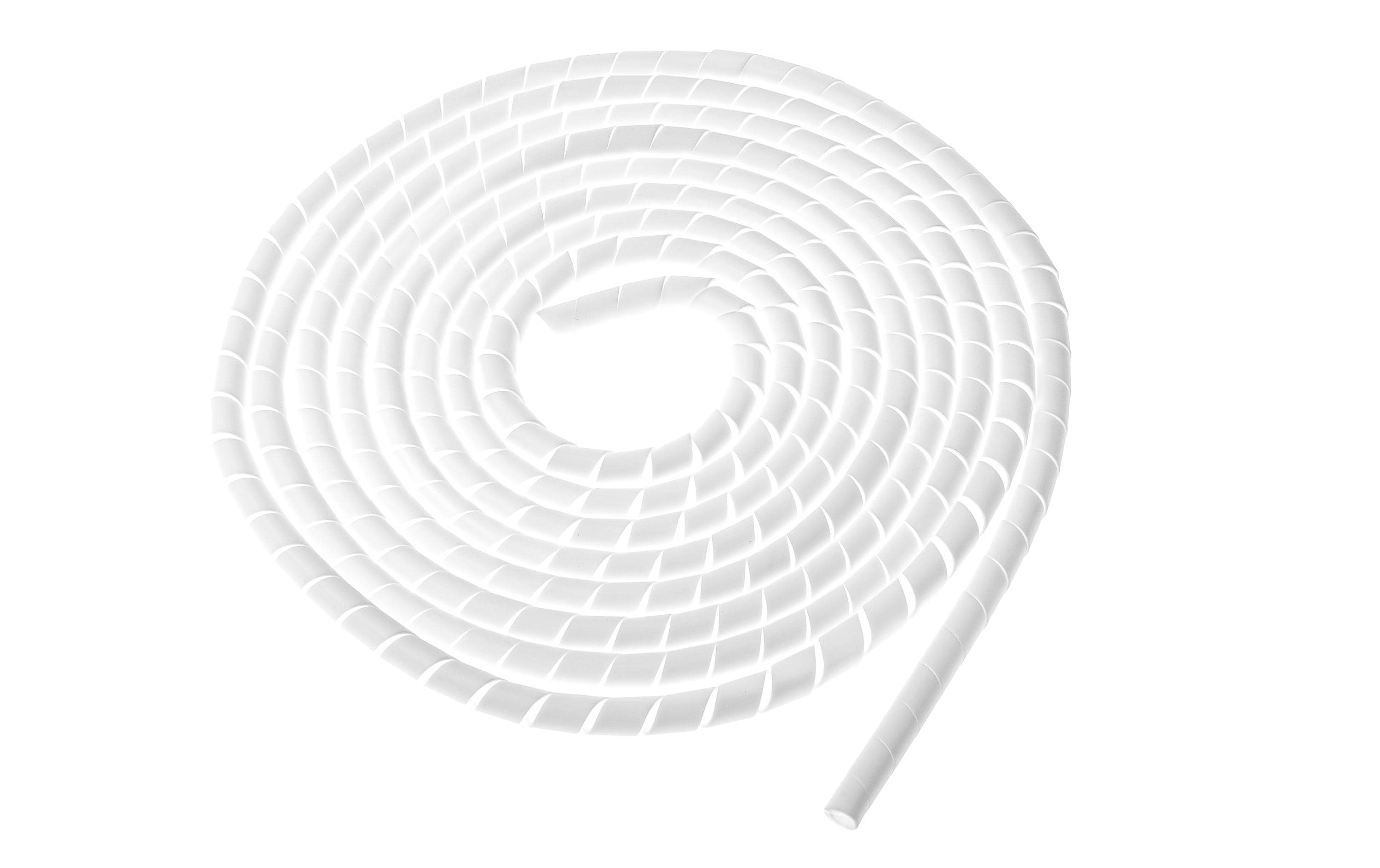 Plica Kabelschlauch, Ø 8–30 mm, 5 m, Kunststoff – Weiss