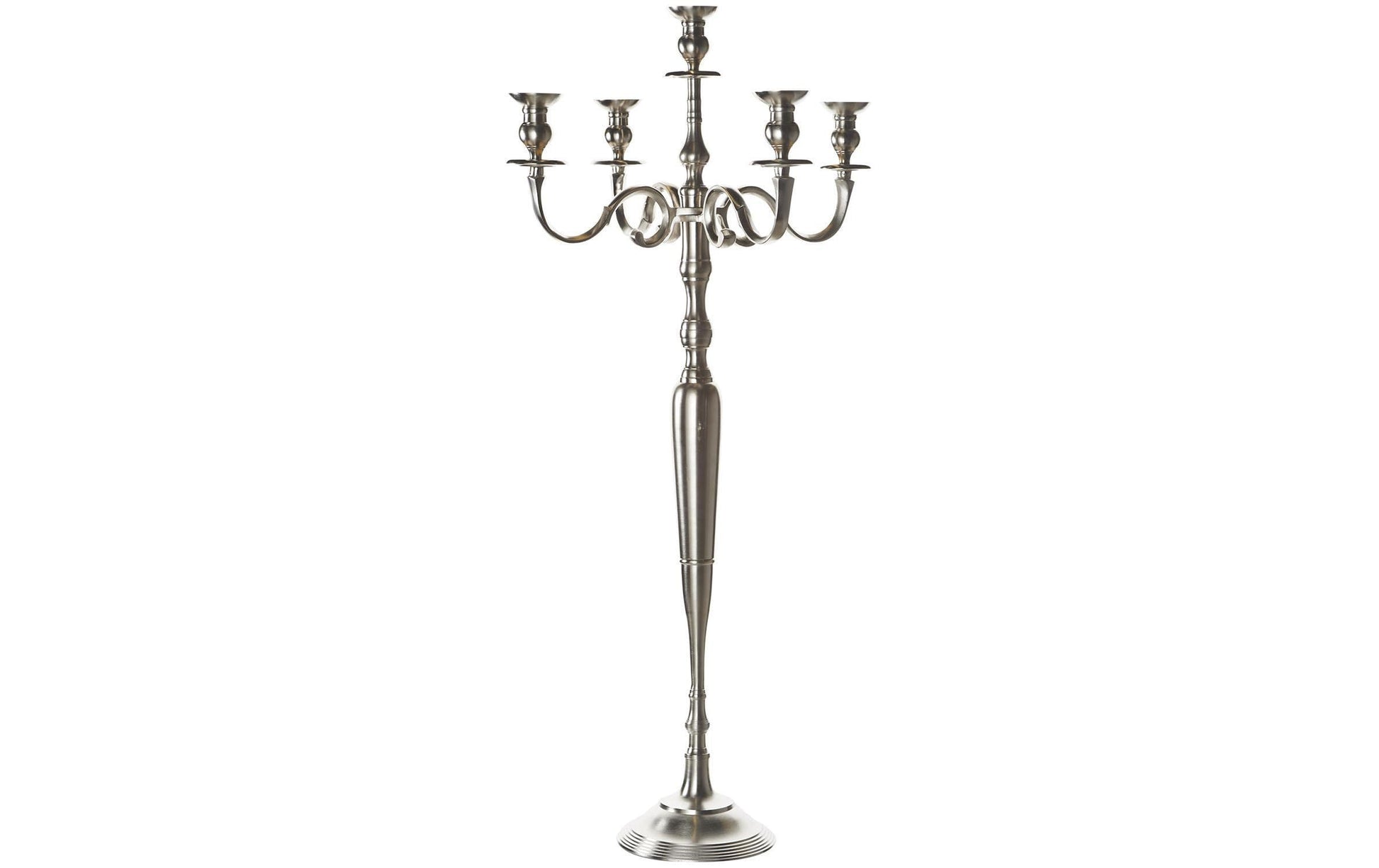 Balthasar Kerzenständer, silber, Aluminium, 57 × 120 cm, 1 Stück